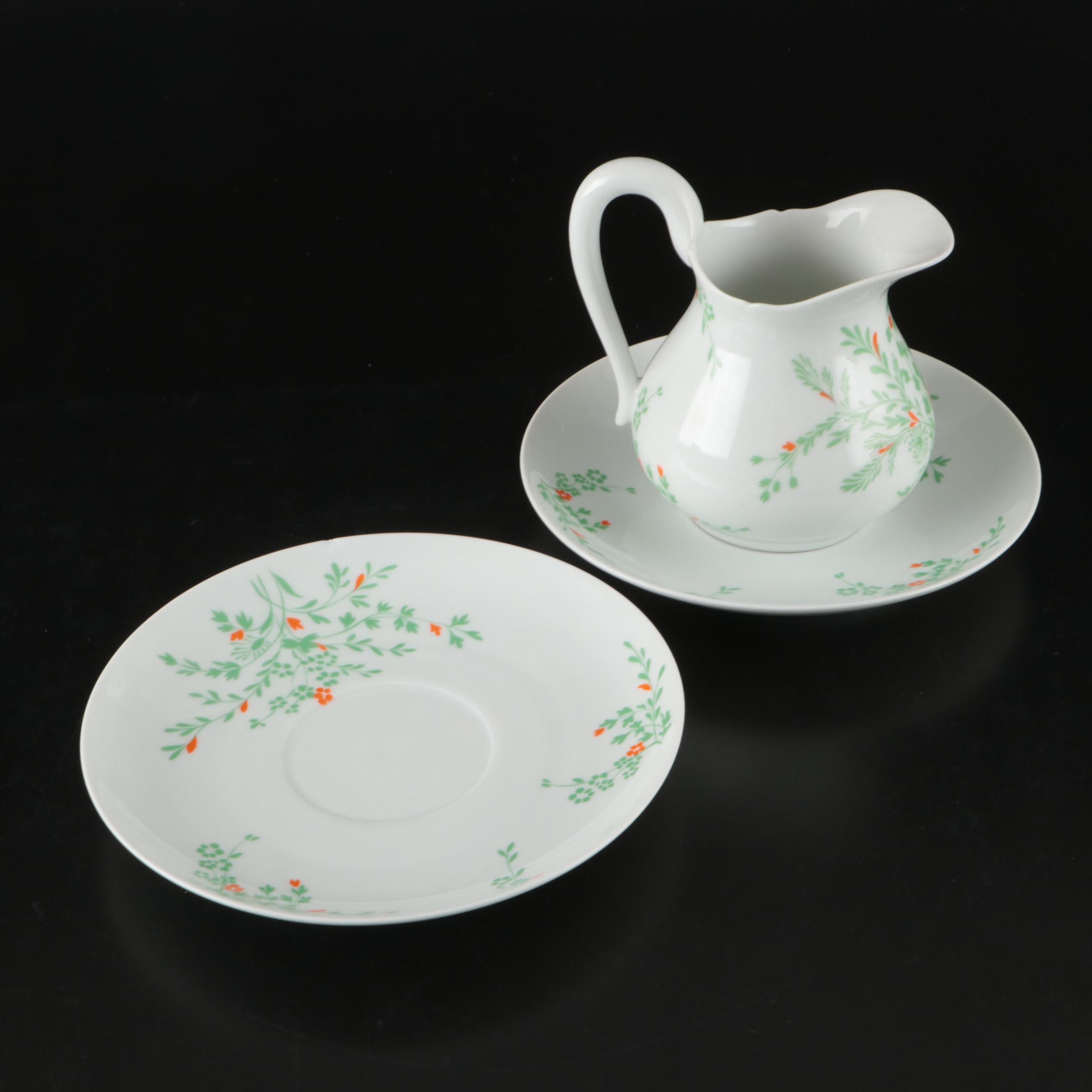 D. Porthault French Porcelain Floral Dinnerware