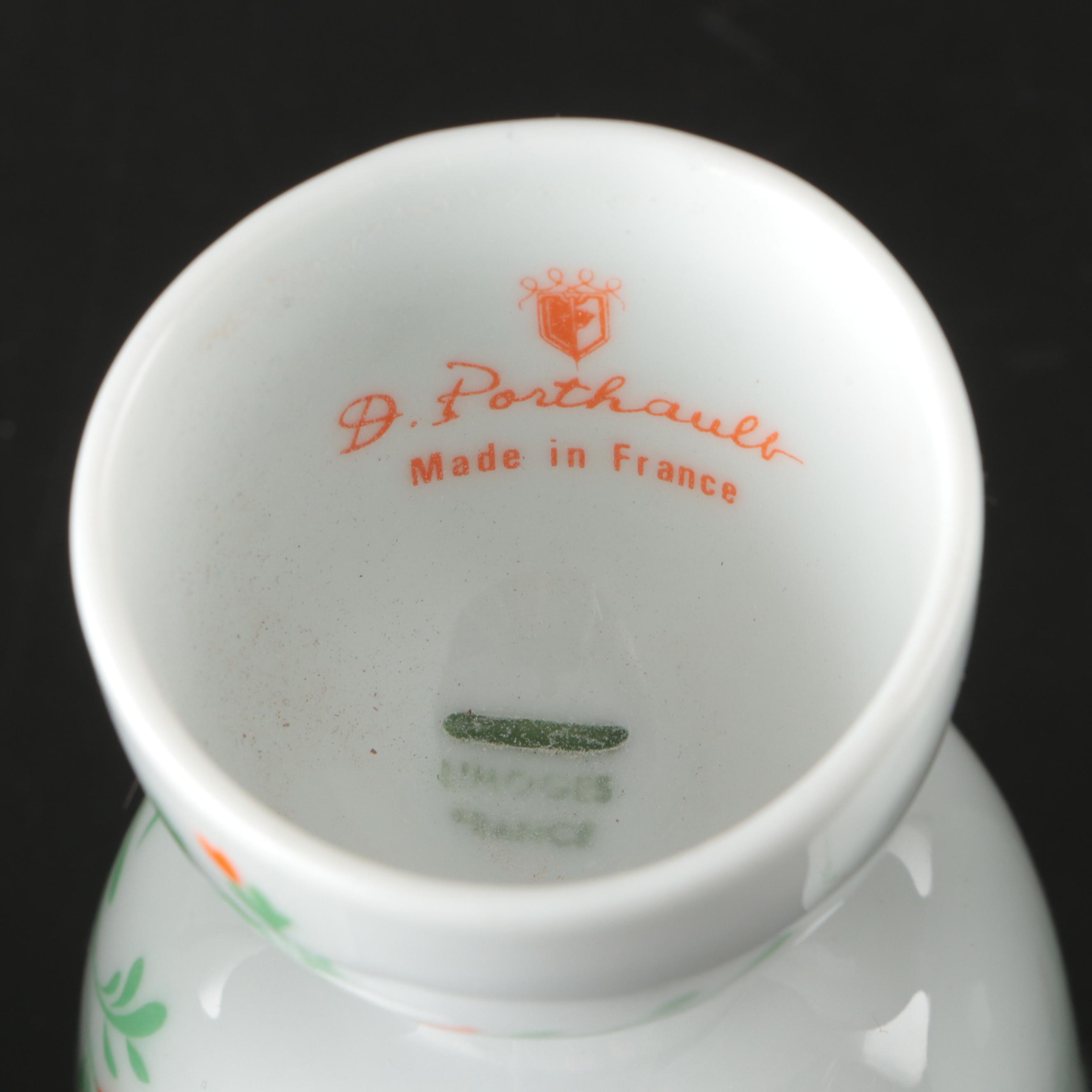 D. Porthault French Porcelain Floral Dinnerware