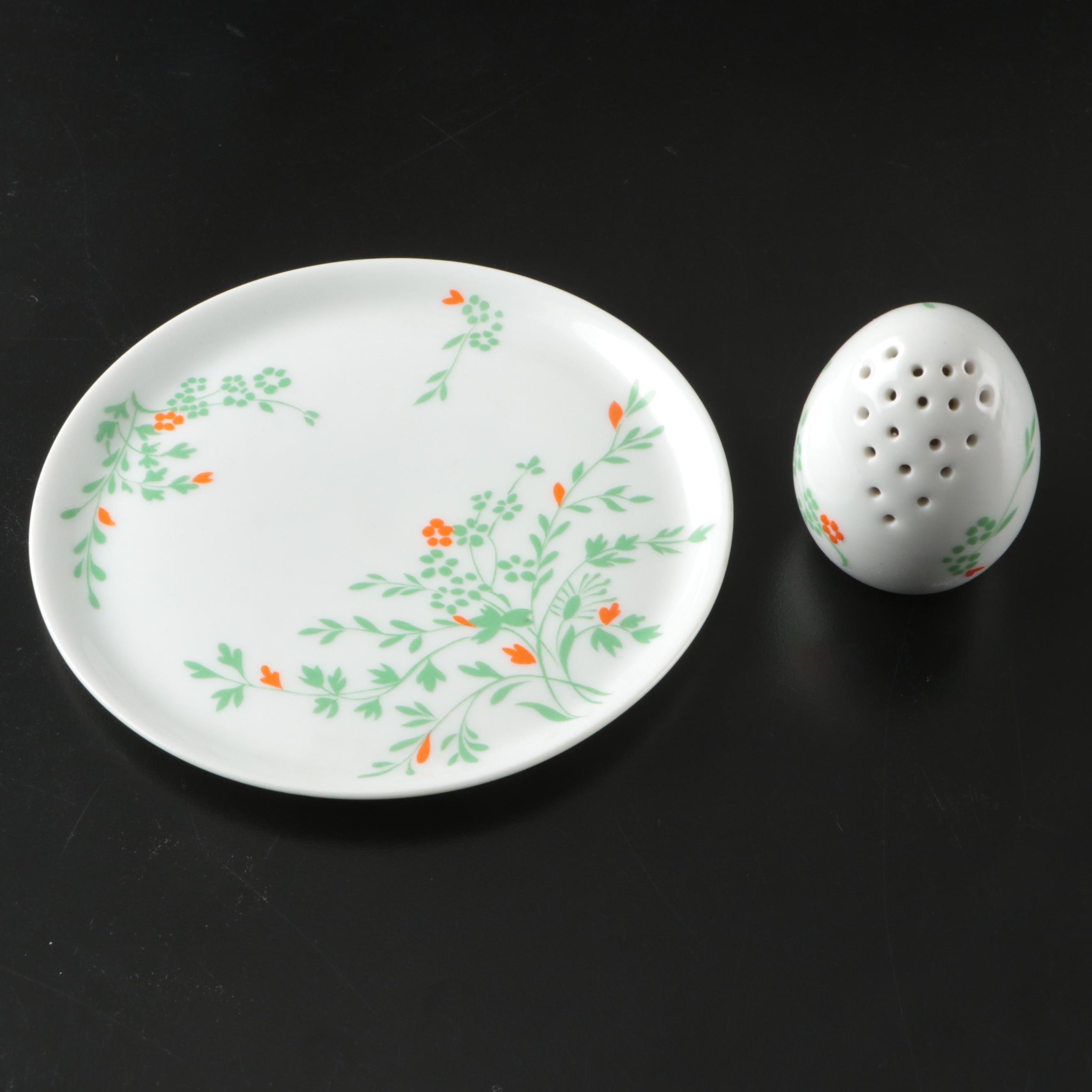 D. Porthault French Porcelain Floral Dinnerware