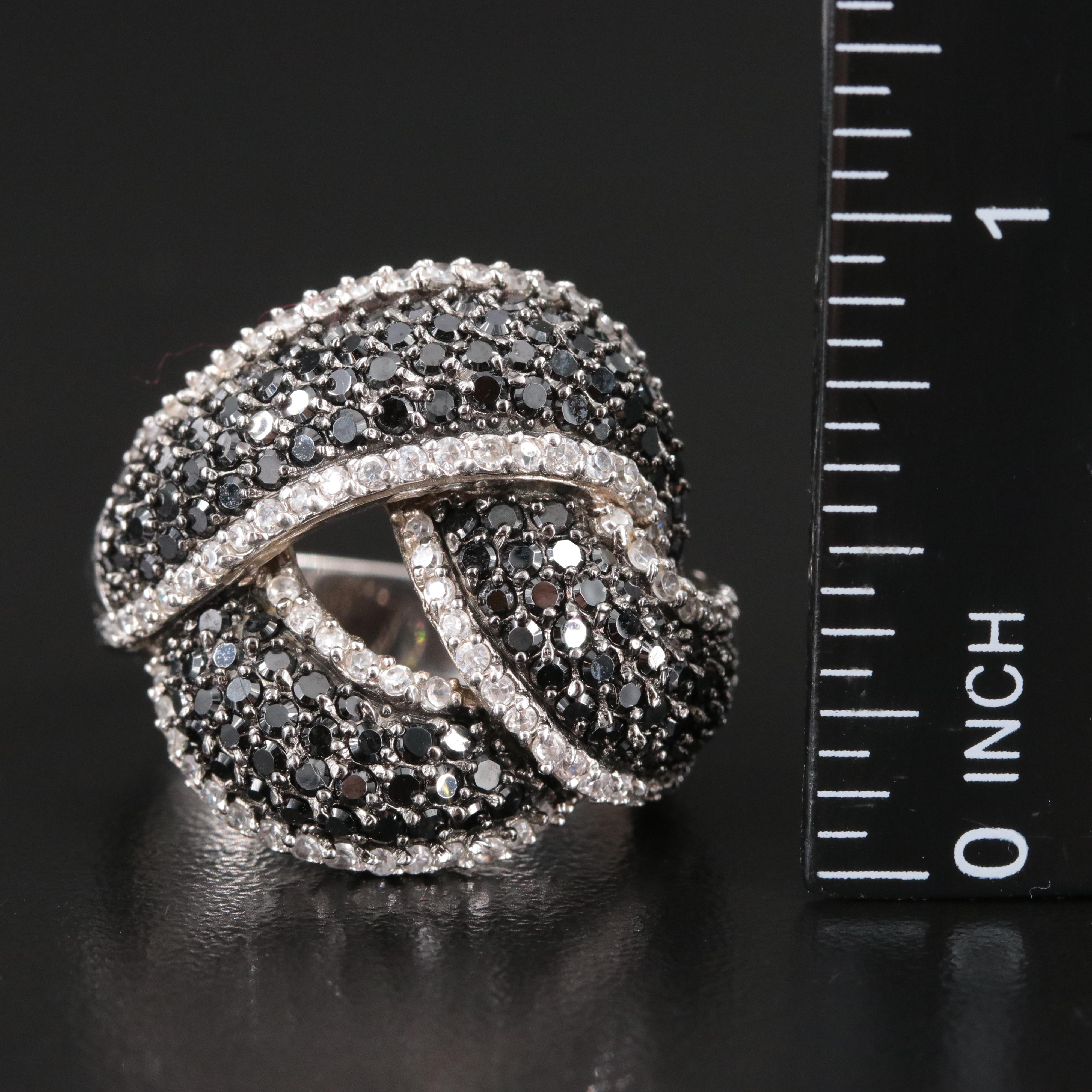 Sterling CZ Knot Ring