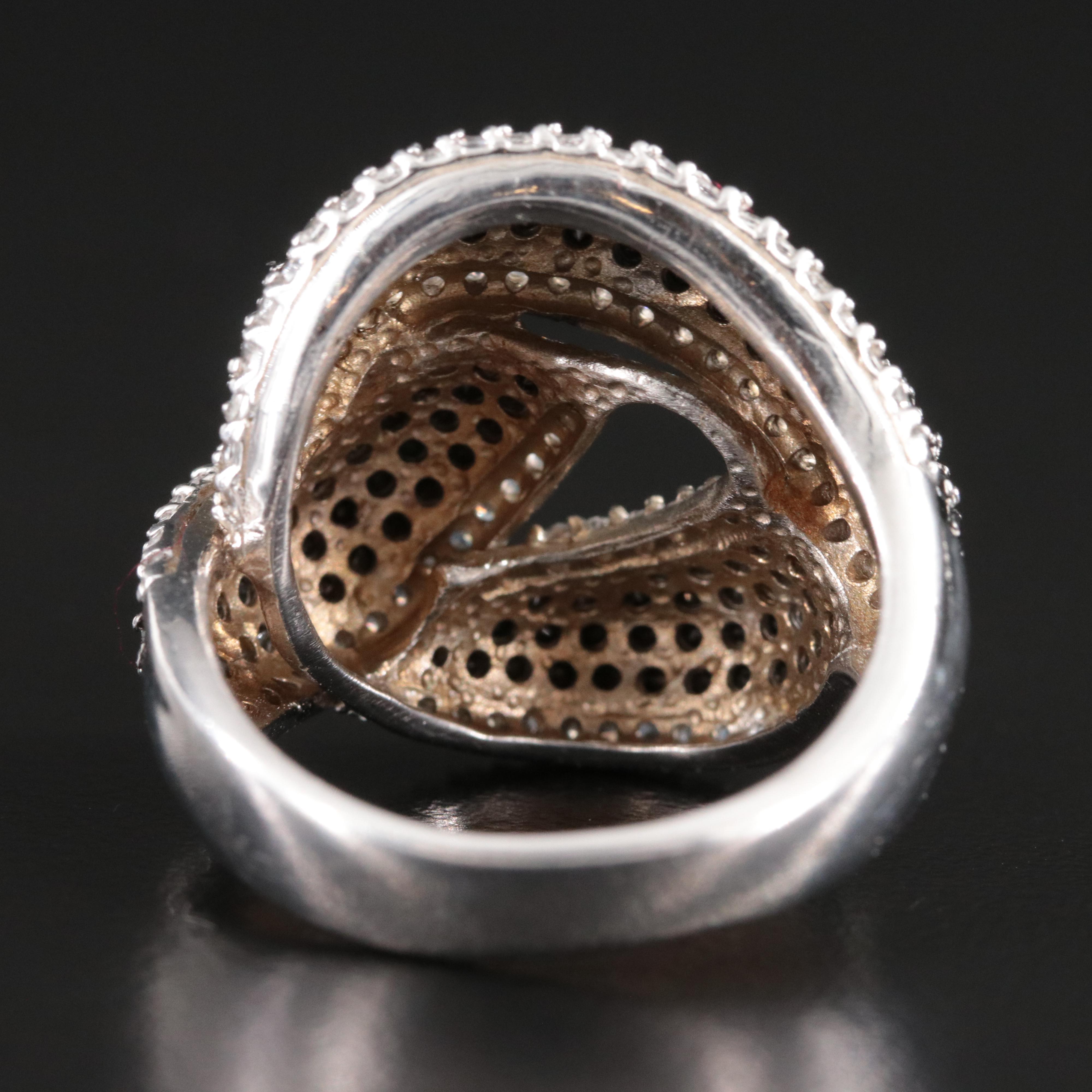 Sterling CZ Knot Ring