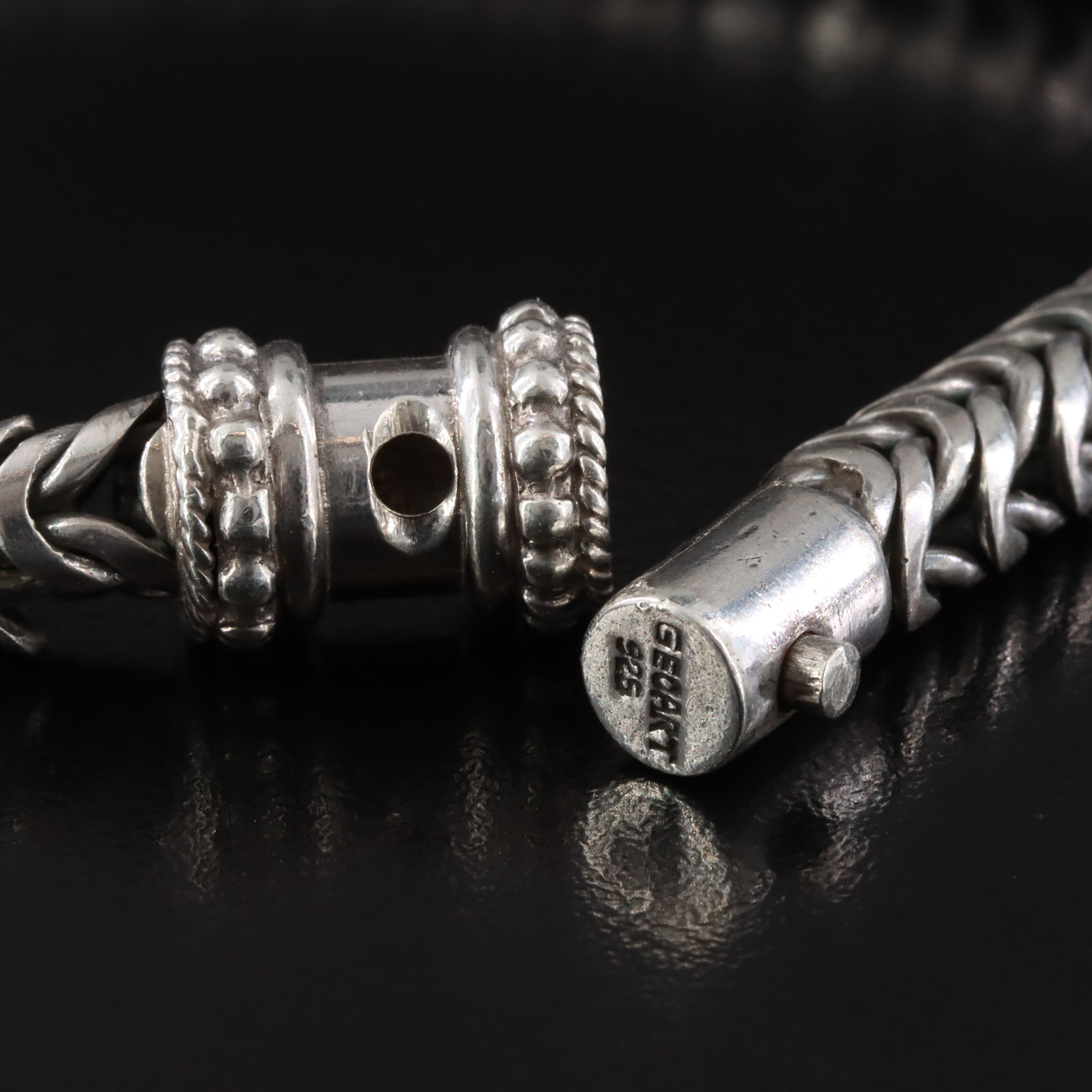 GeoArt Sterling Foxtail Chain Bracelet