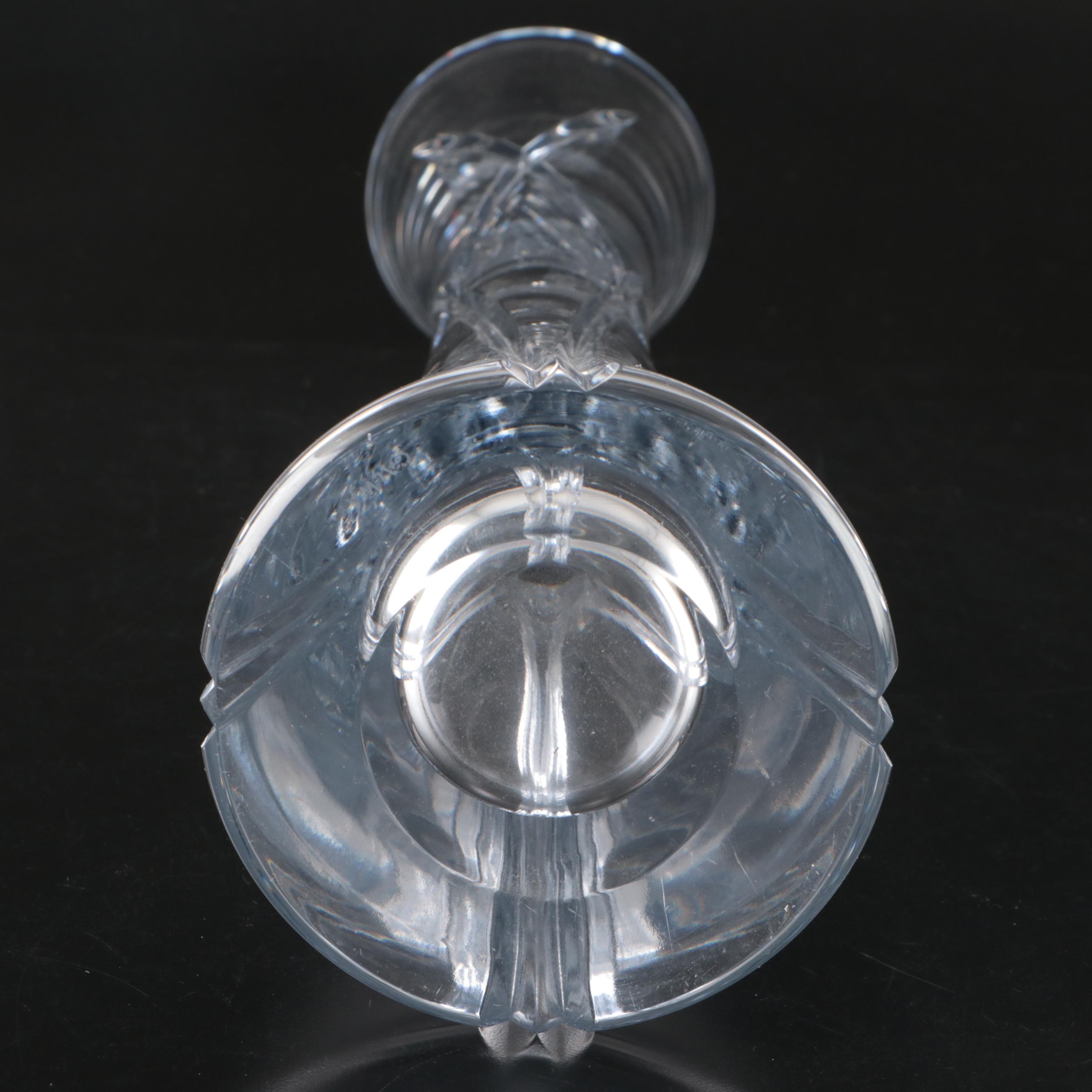 Stuart Crystal Plate with Galway and Other Crystal Vases