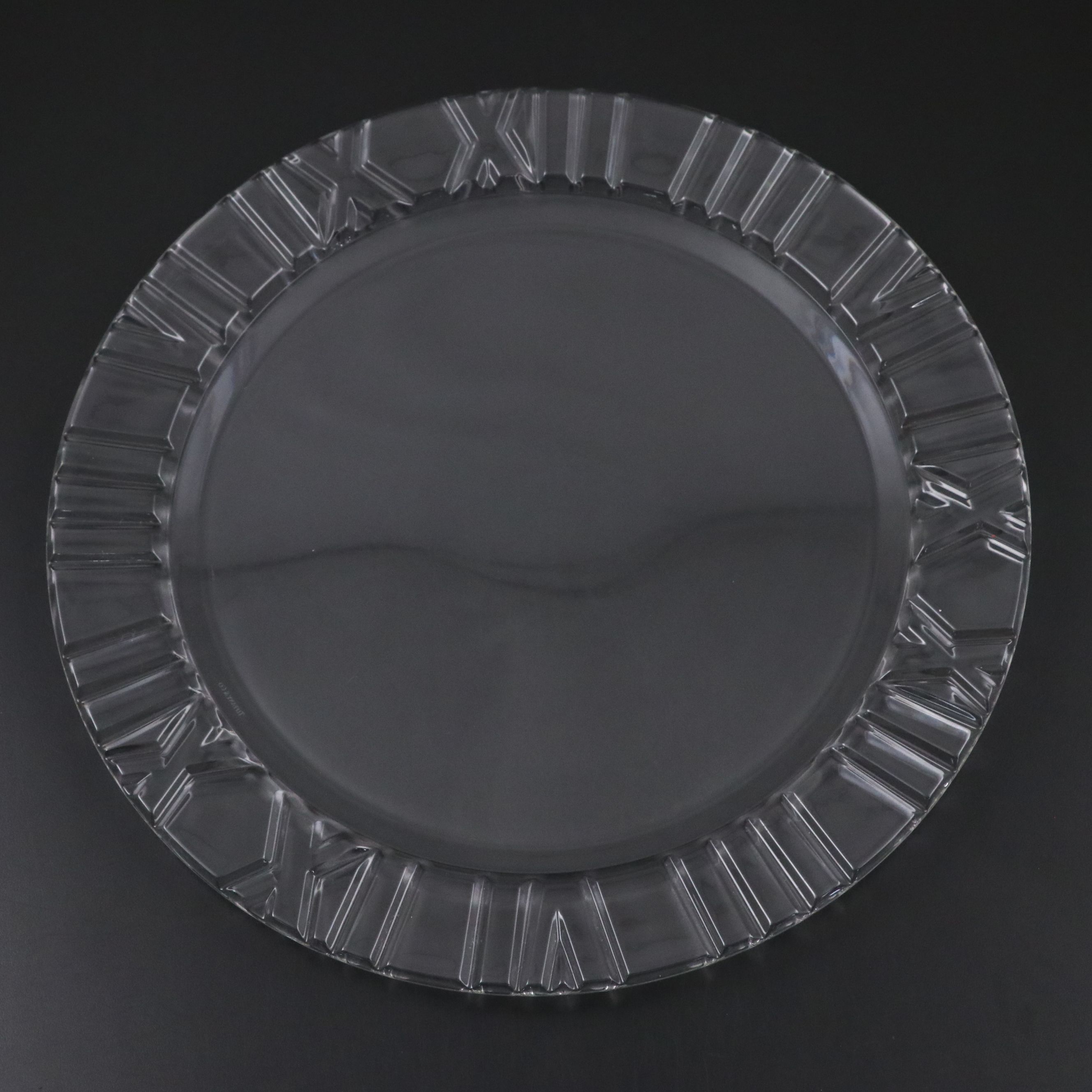 Tiffany & Co. "Atlas" Crystal Platter