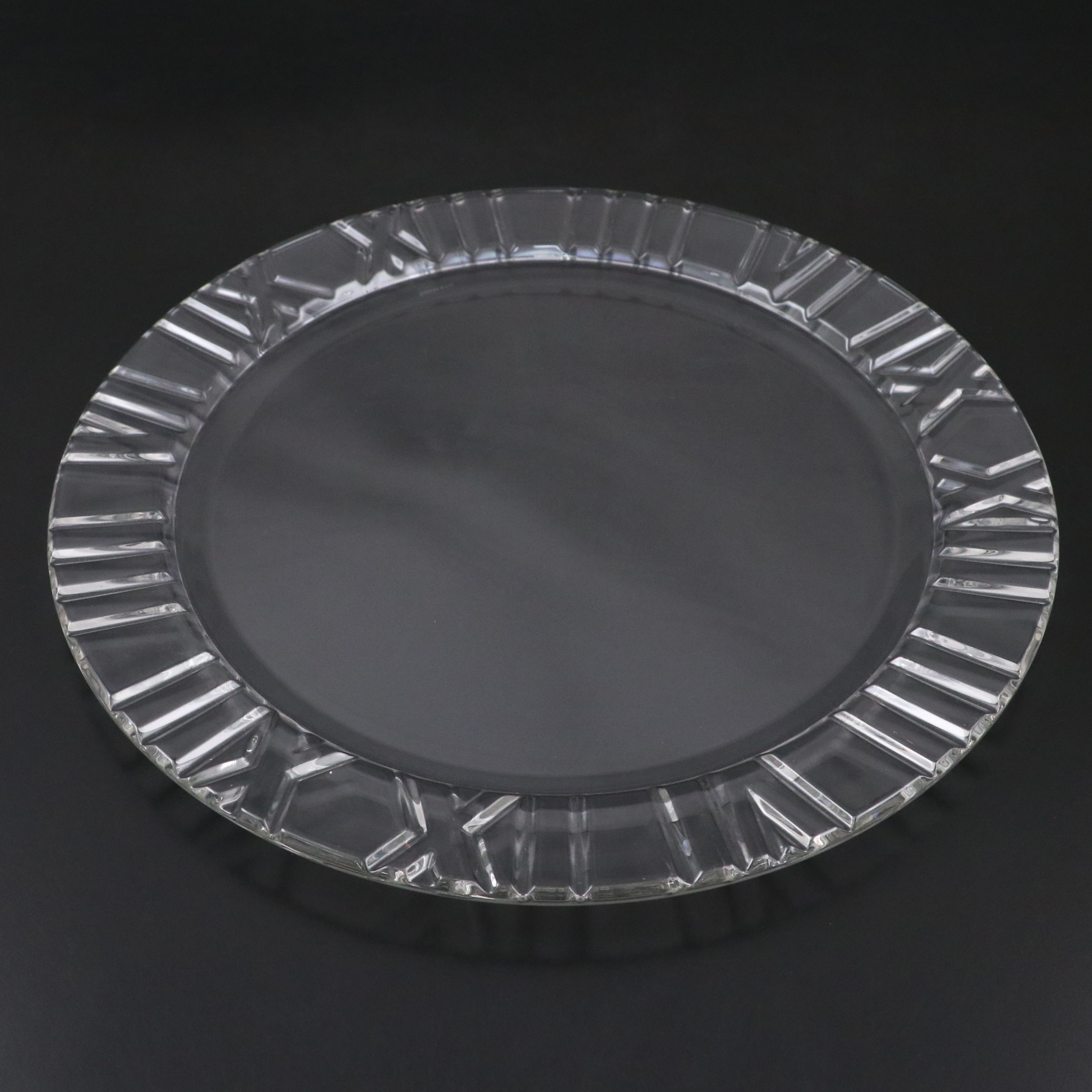 Tiffany & Co. "Atlas" Crystal Platter