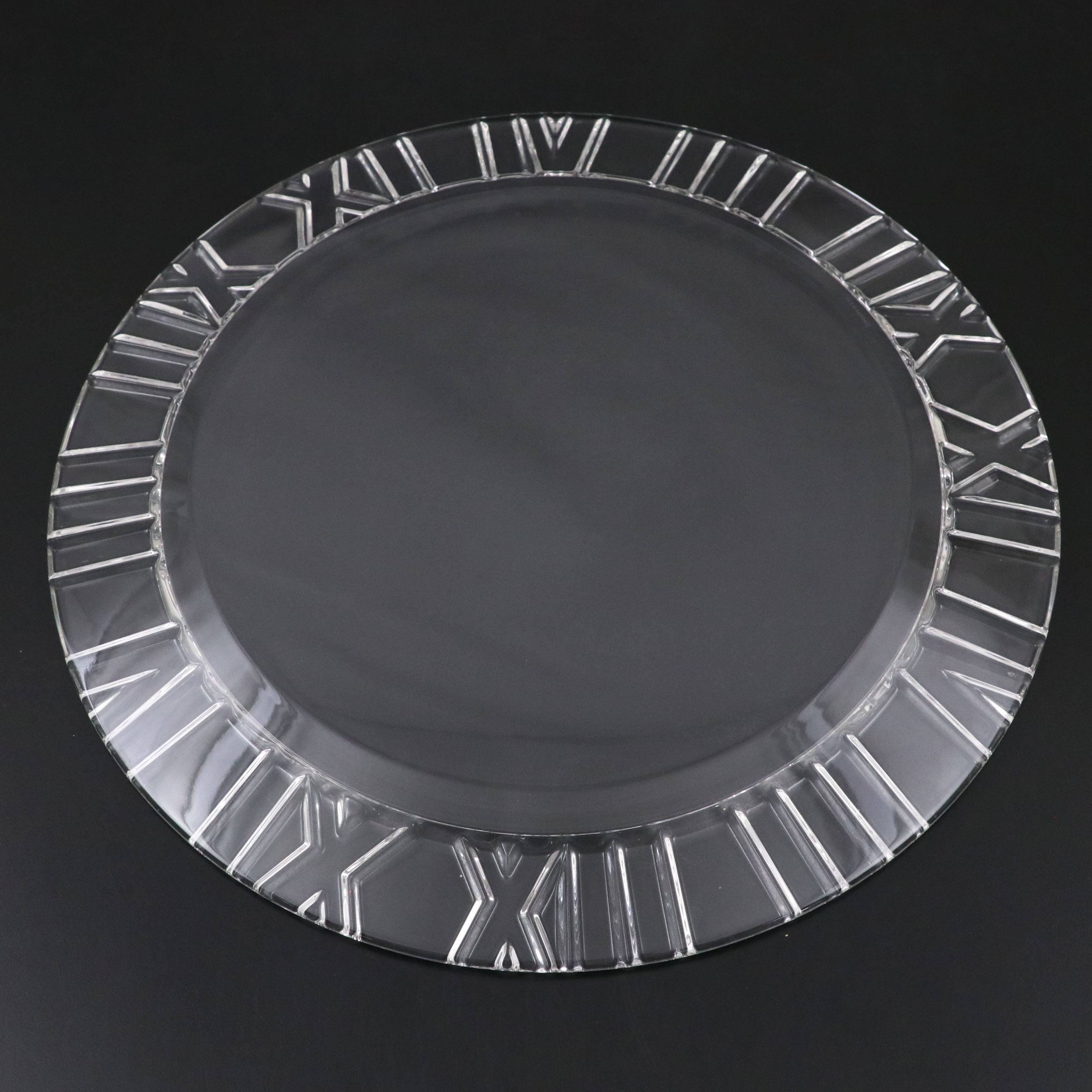 Tiffany & Co. "Atlas" Crystal Platter