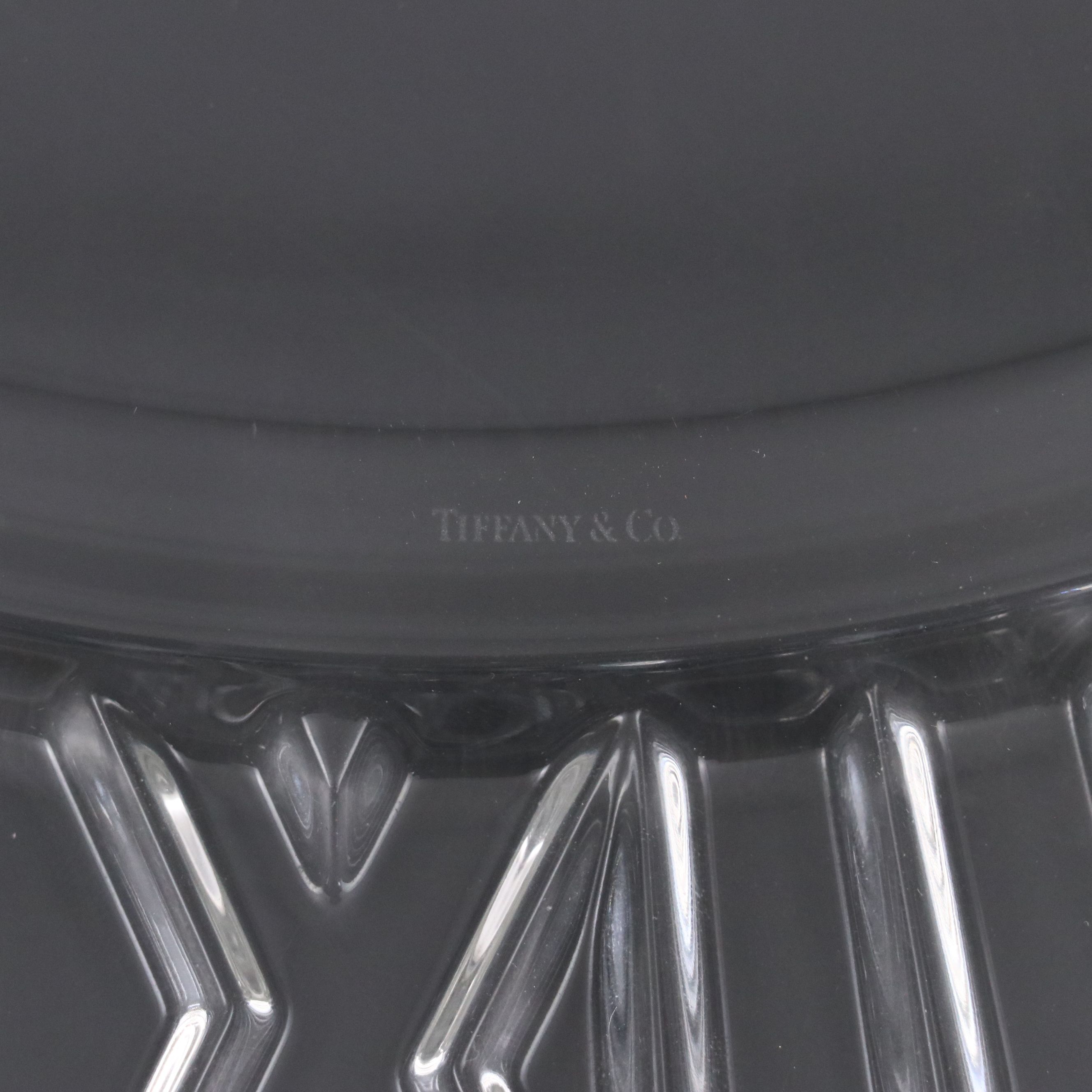 Tiffany & Co. "Atlas" Crystal Platter