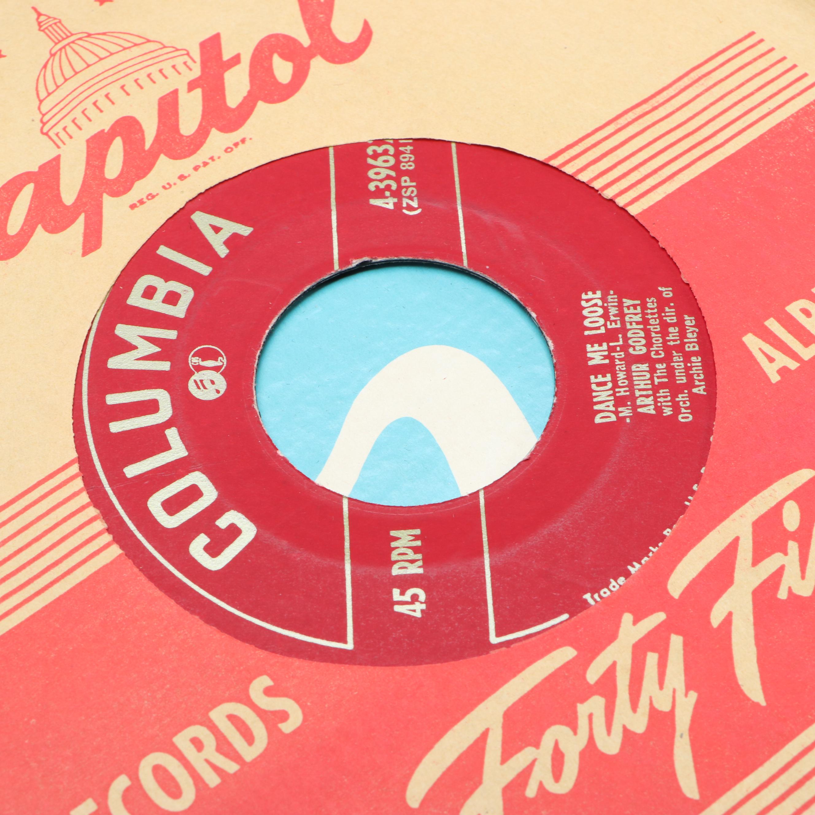 Mantovani "Greensleeves" with More 7" and 12" Vinyl Records, Mid to Late 20th C.