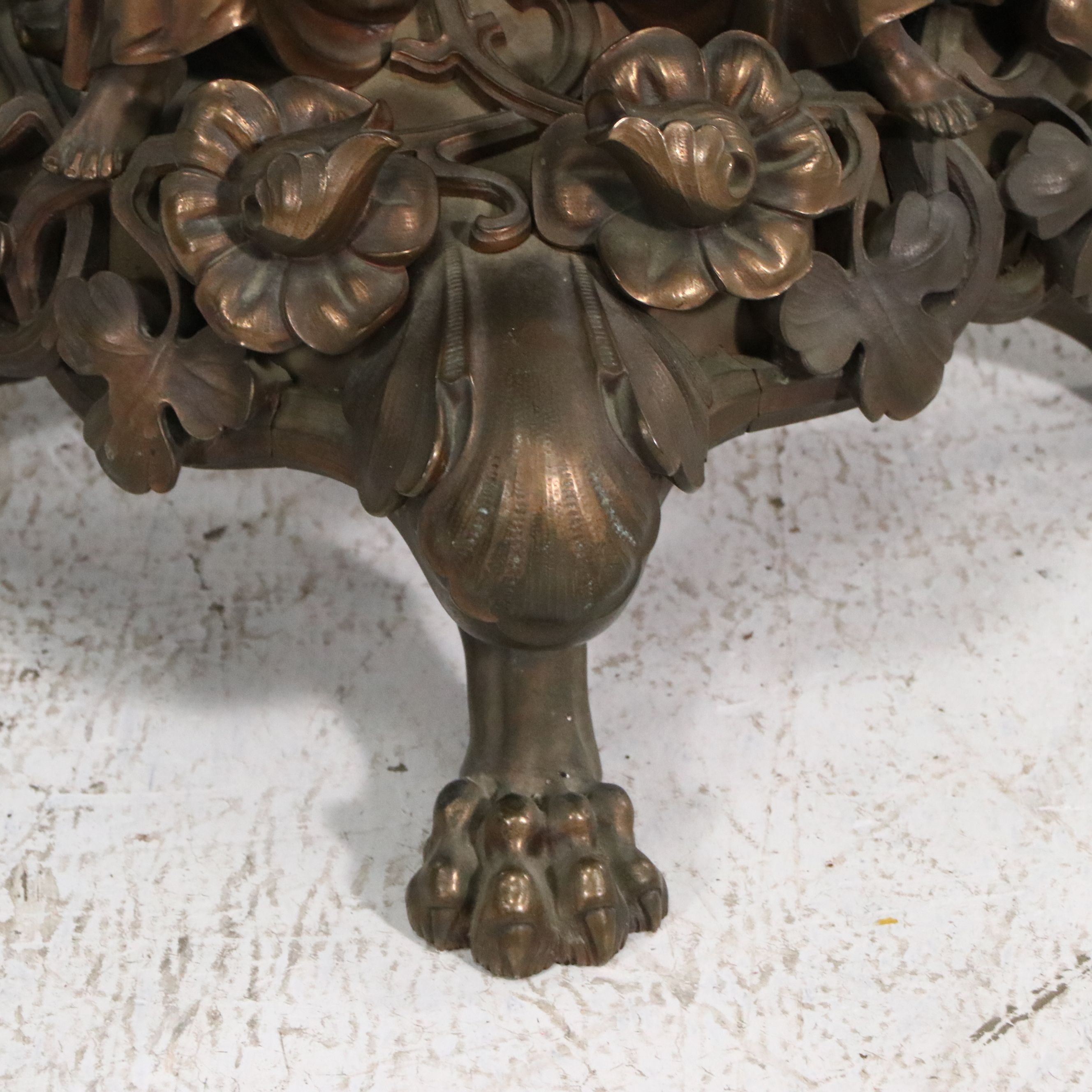 Italian Renaissance Style Onyx and Bronze Figural Center Table, Late 19th C.