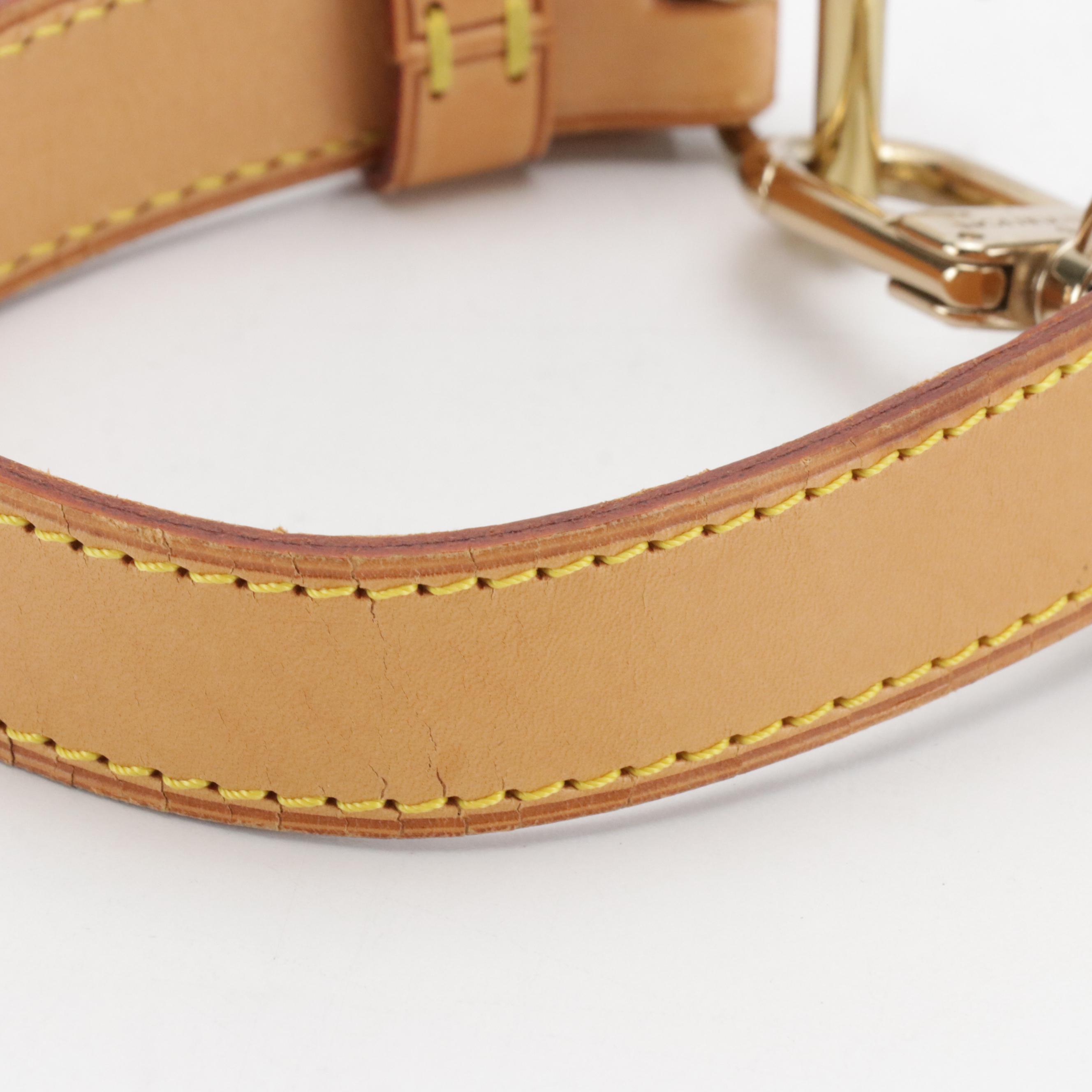 Louis Vuitton Vachetta Leather Strap with Buckle and Dog Clip