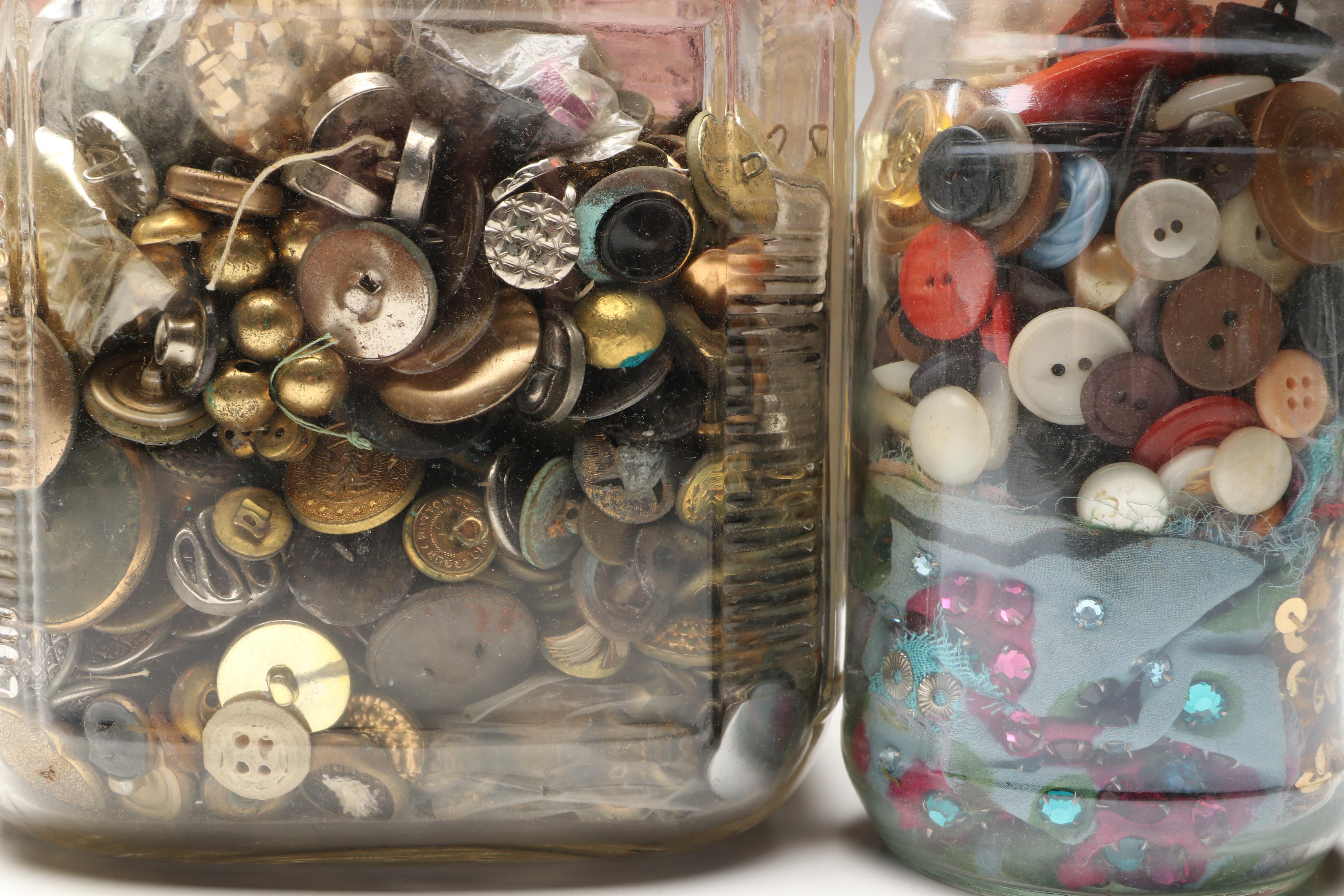 Metal, Plastic and Other Vintage Buttons