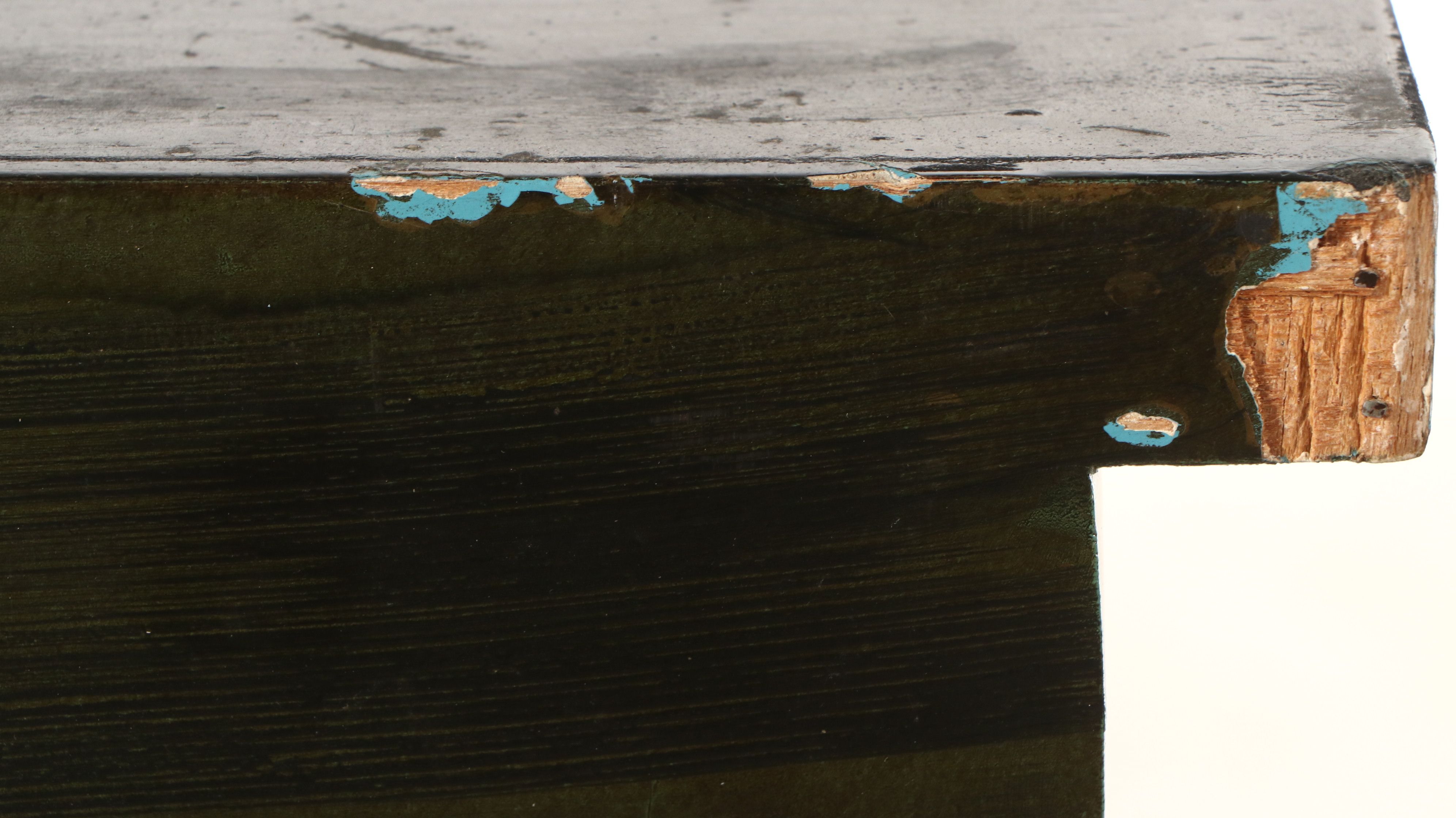 Hand-Painted Cabinet with Decorative Floral Arrangements