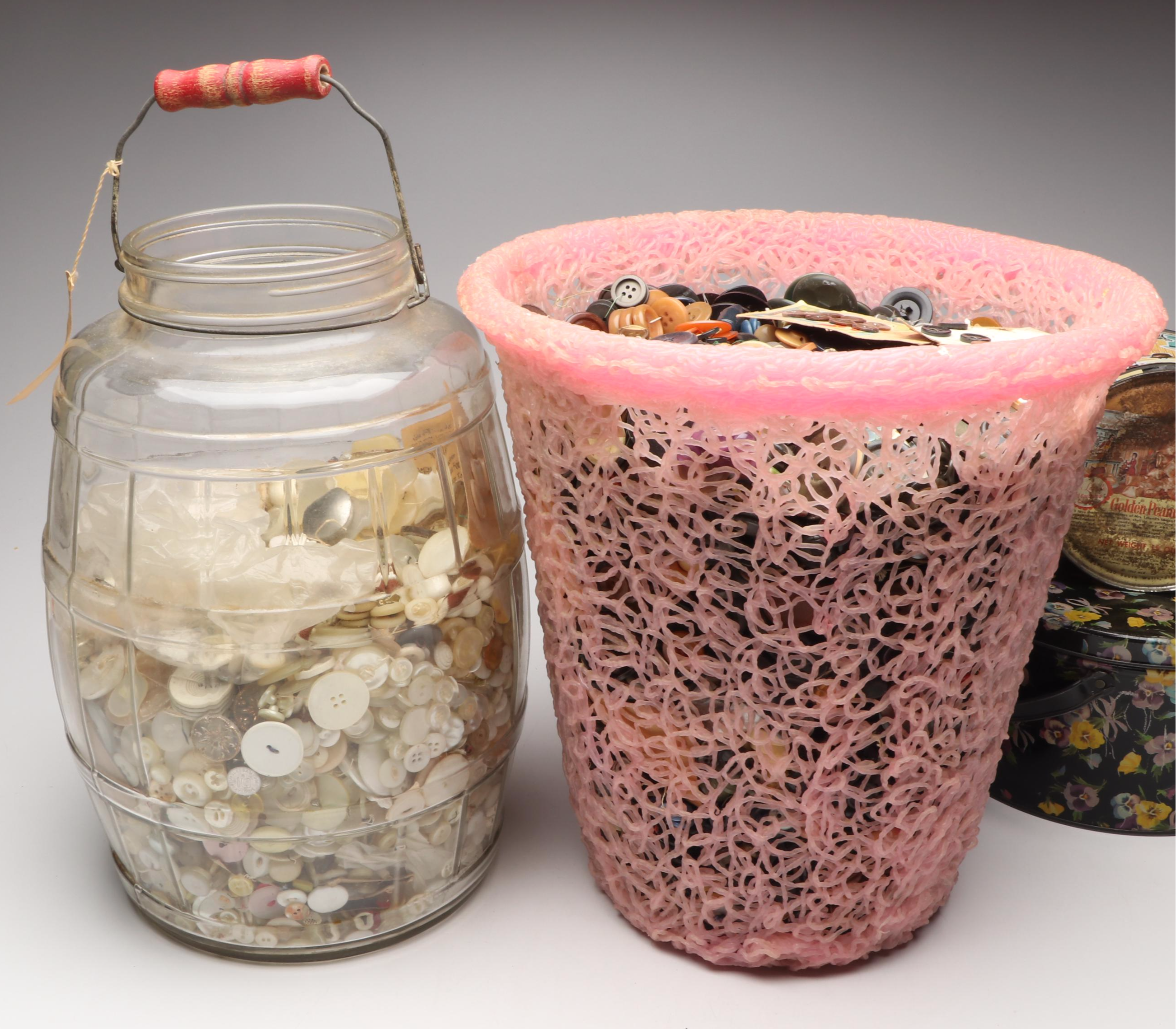 Metal, Plastic and Other Vintage Buttons