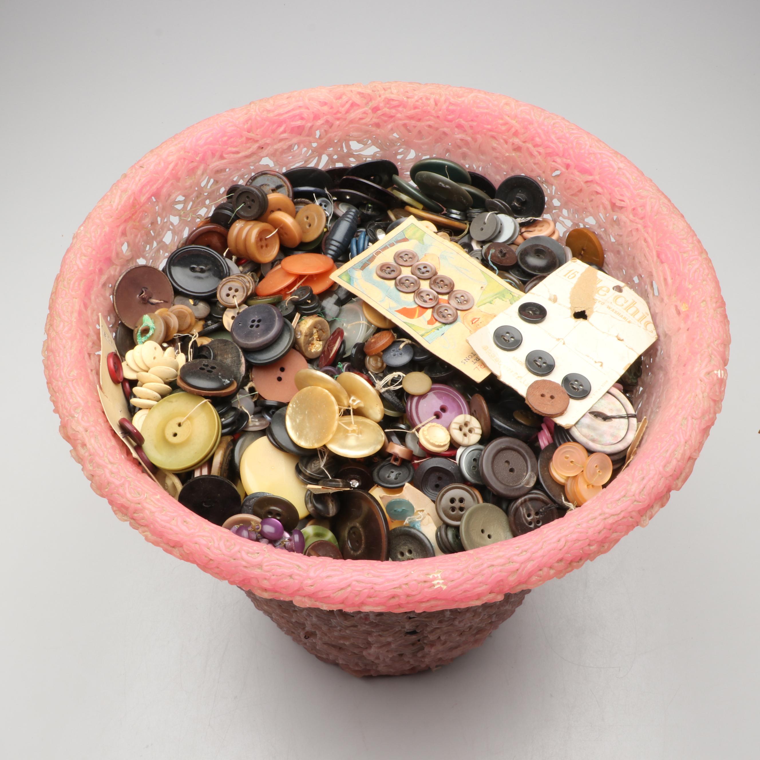 Metal, Plastic and Other Vintage Buttons