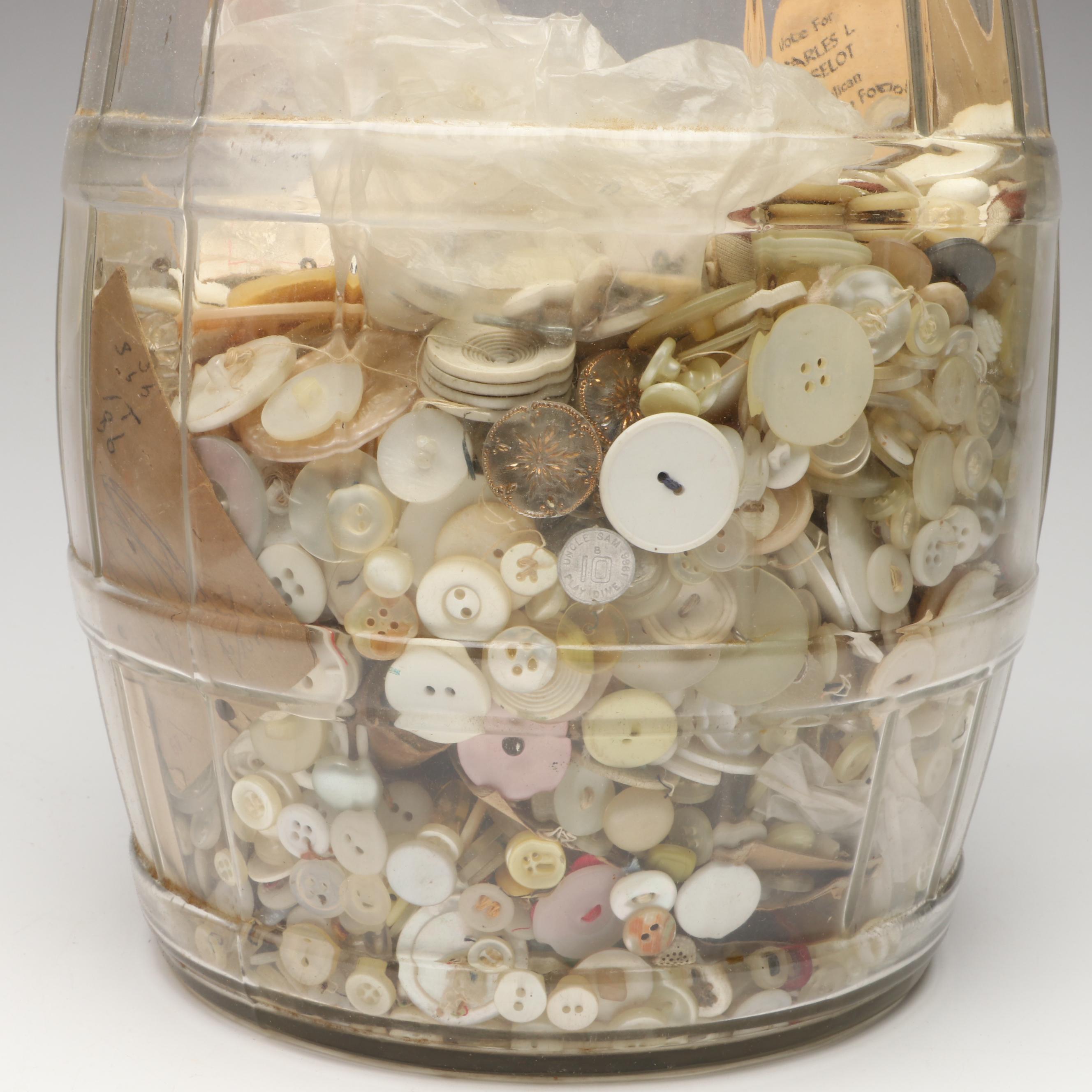 Metal, Plastic and Other Vintage Buttons