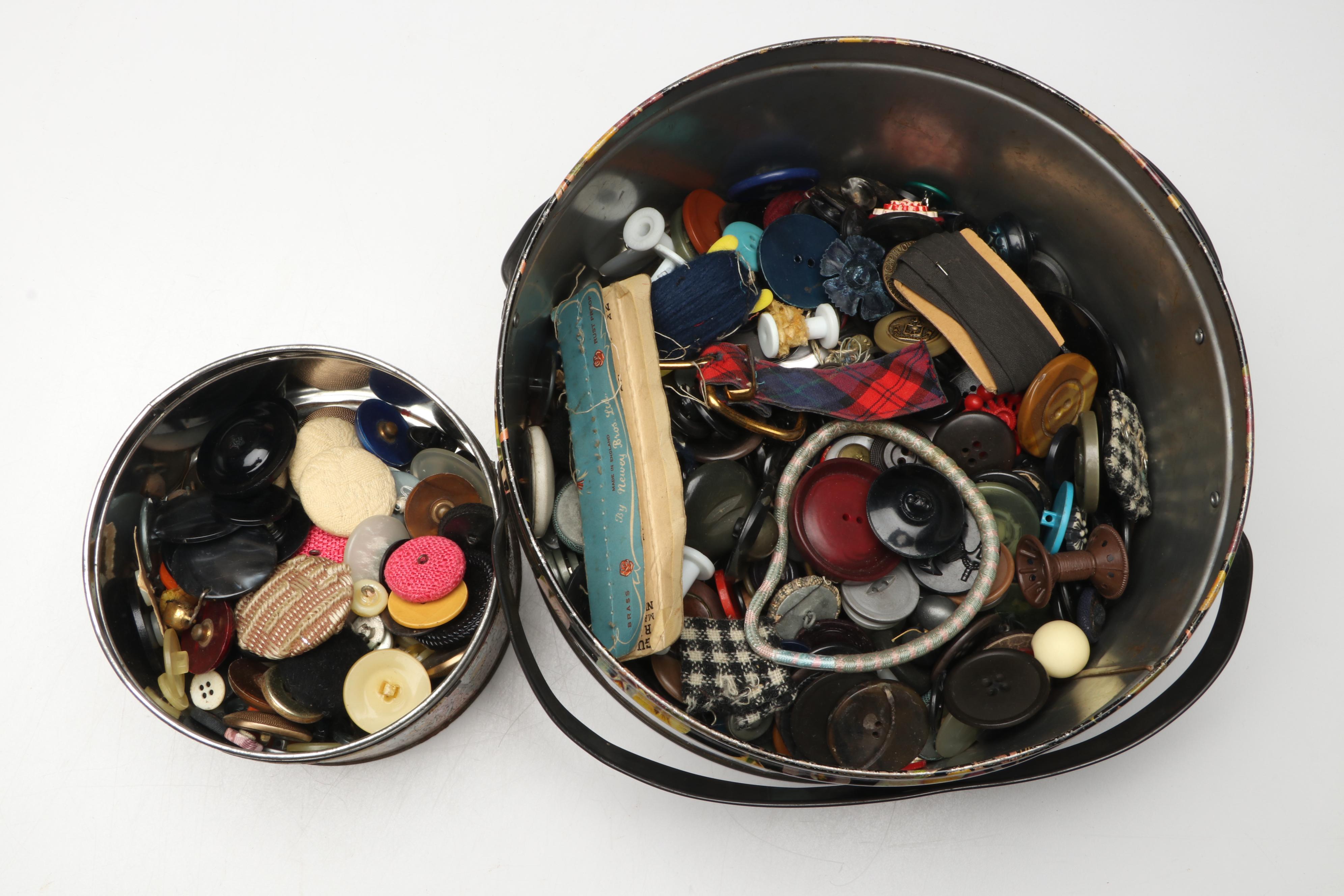 Metal, Plastic and Other Vintage Buttons