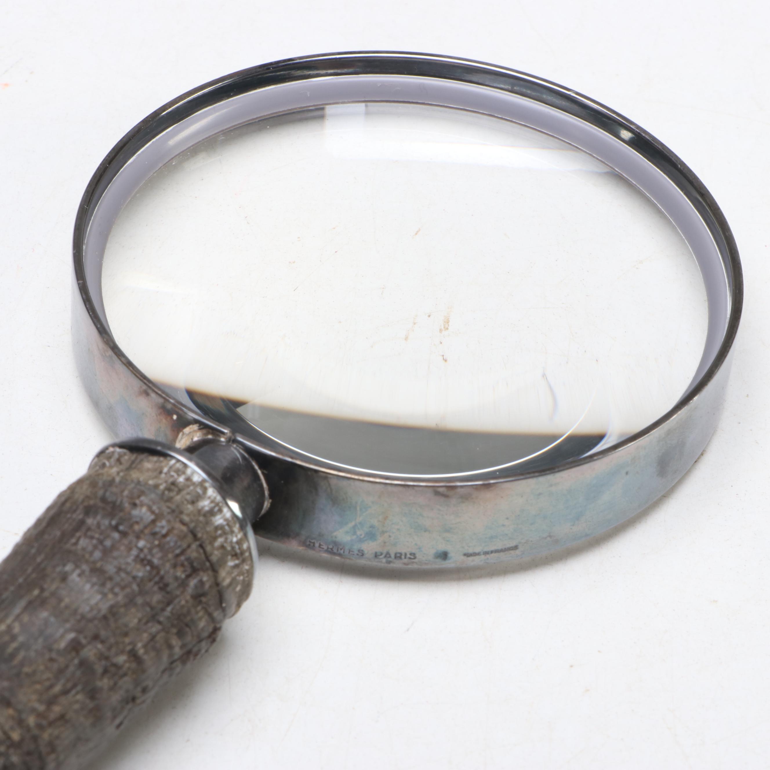 Hermès Magnifying Glass With Horn Handle
