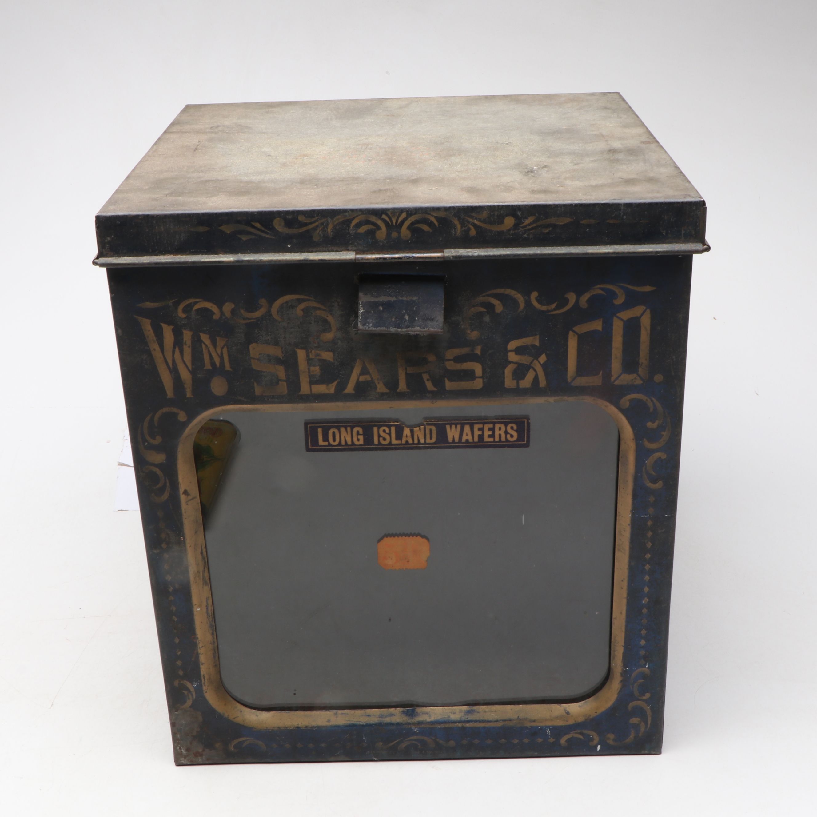 William Sears & Co. Wafer Tin with Wall Mount Coffee Grinder and Other Décor