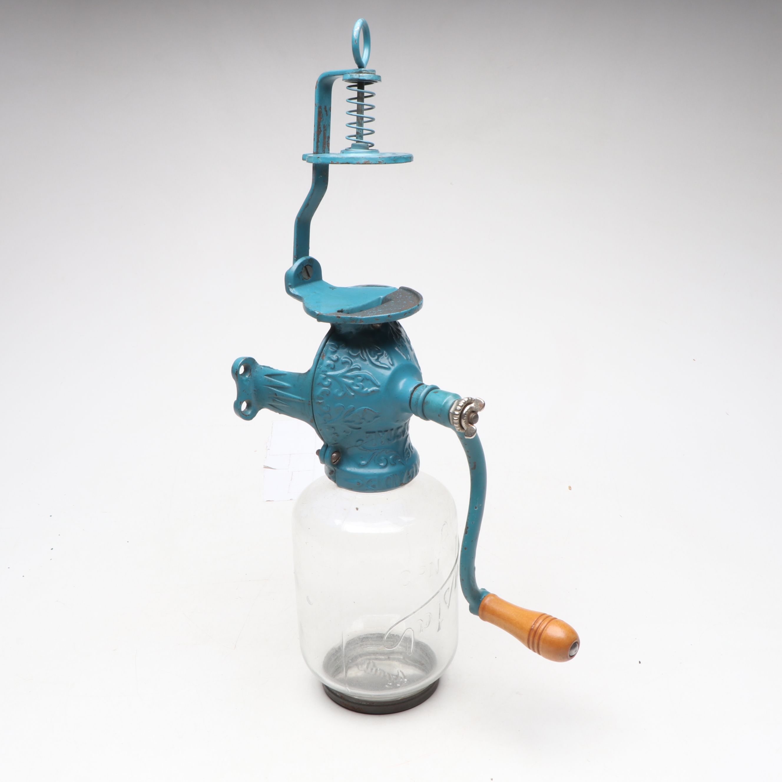 William Sears & Co. Wafer Tin with Wall Mount Coffee Grinder and Other Décor