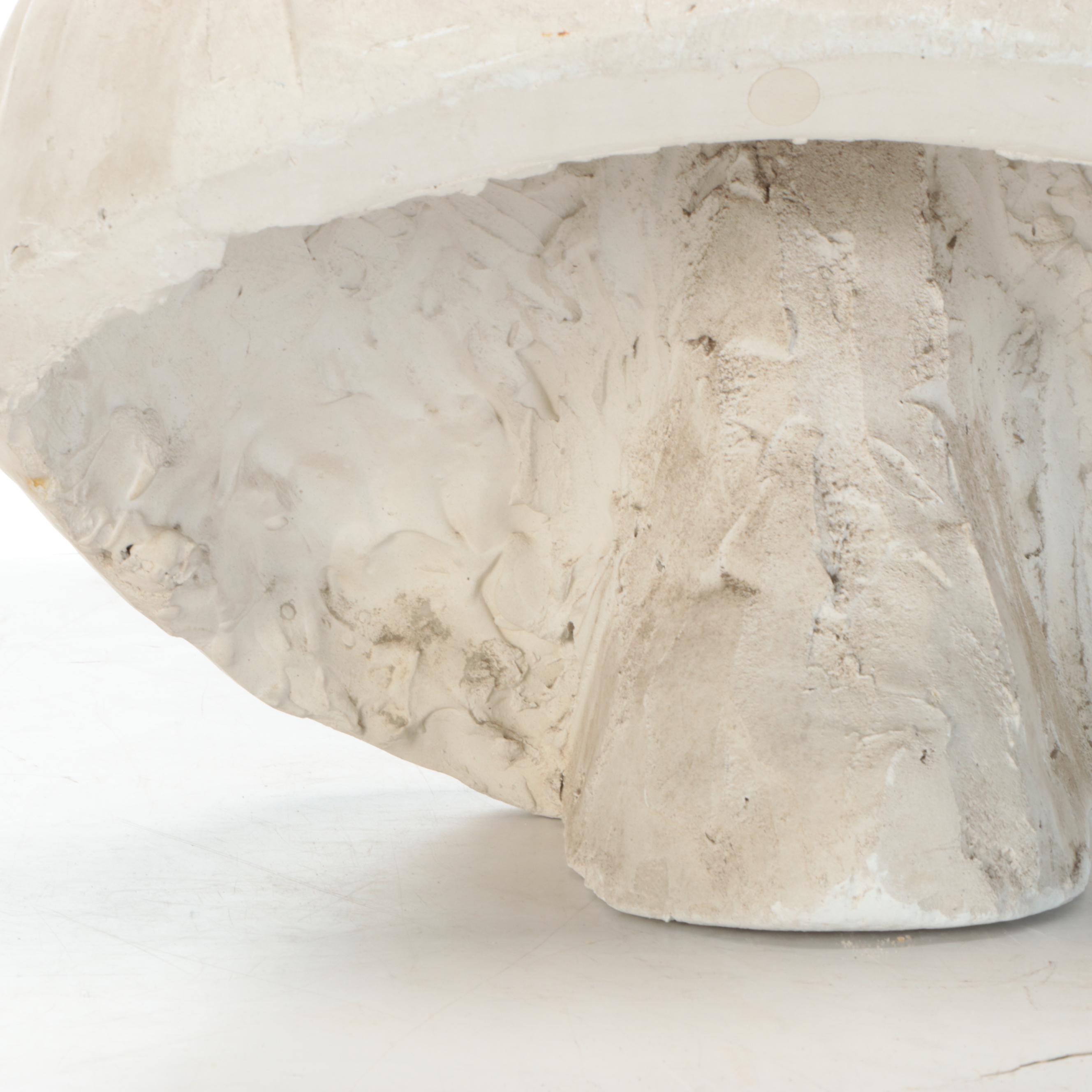 19th Century Cast Plaster Bust of Galileo