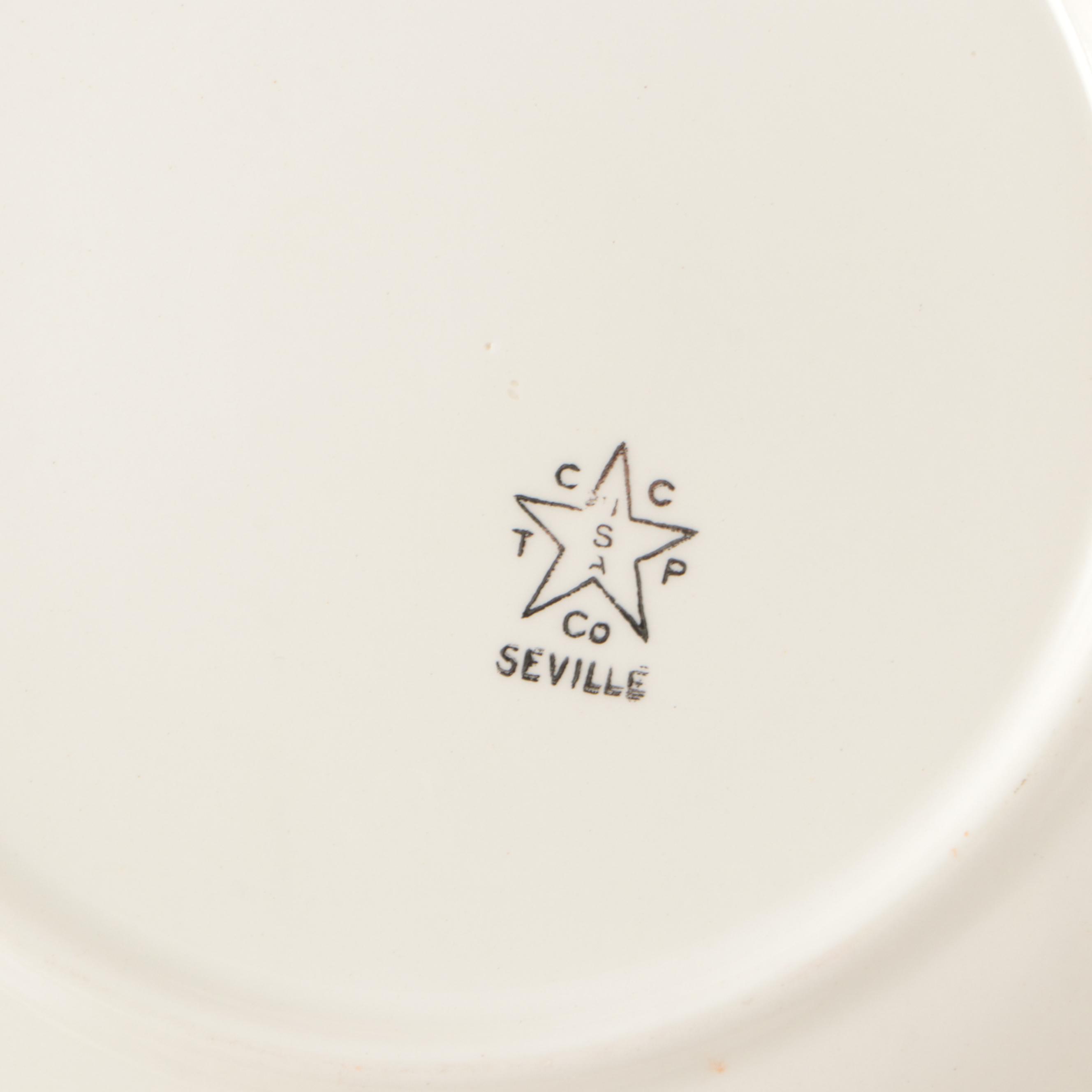 Thompson Pottery Floral Ceramic Dinnerware