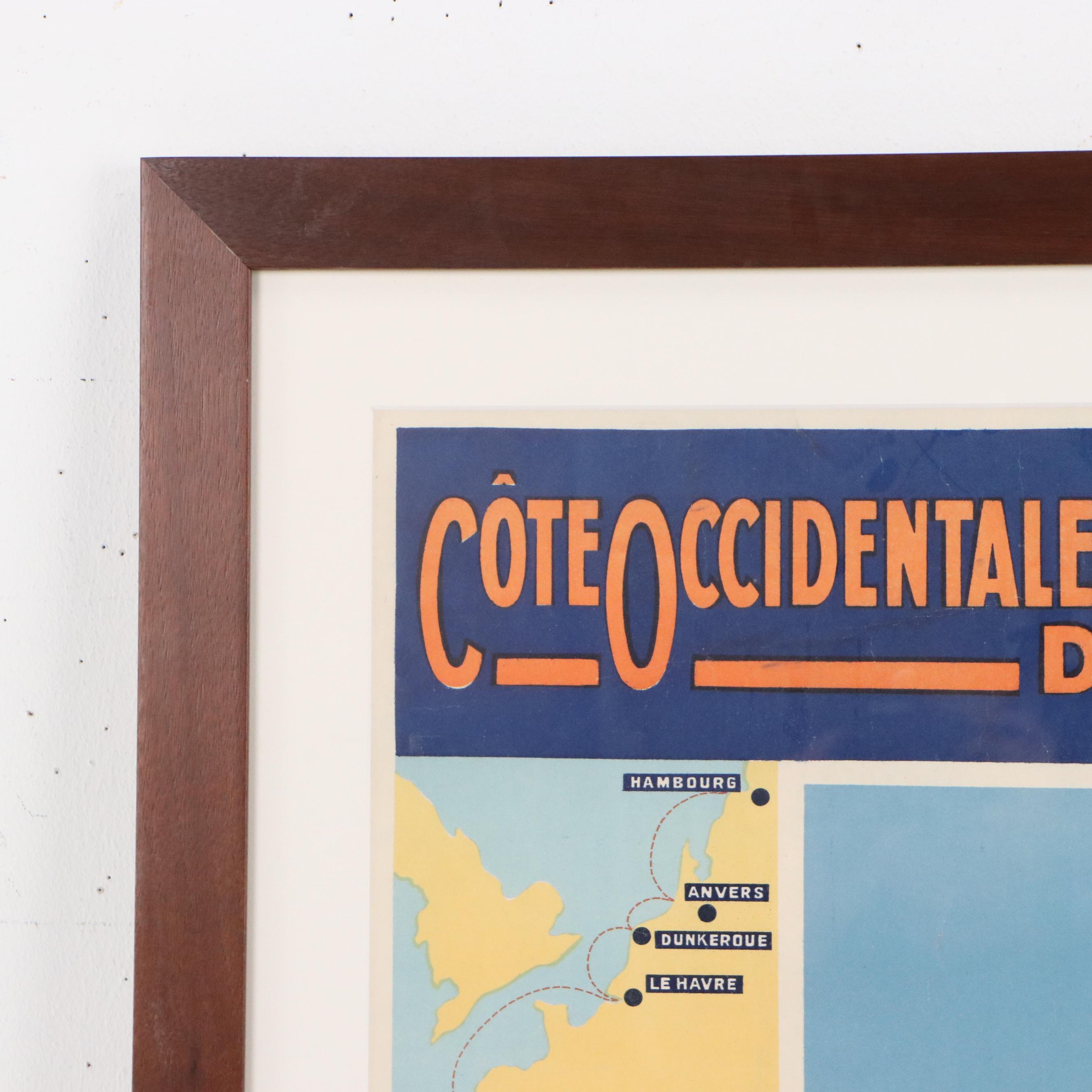 Chargeurs Réunis Advertisement Color Lithograph Poster After Georges Taboureau