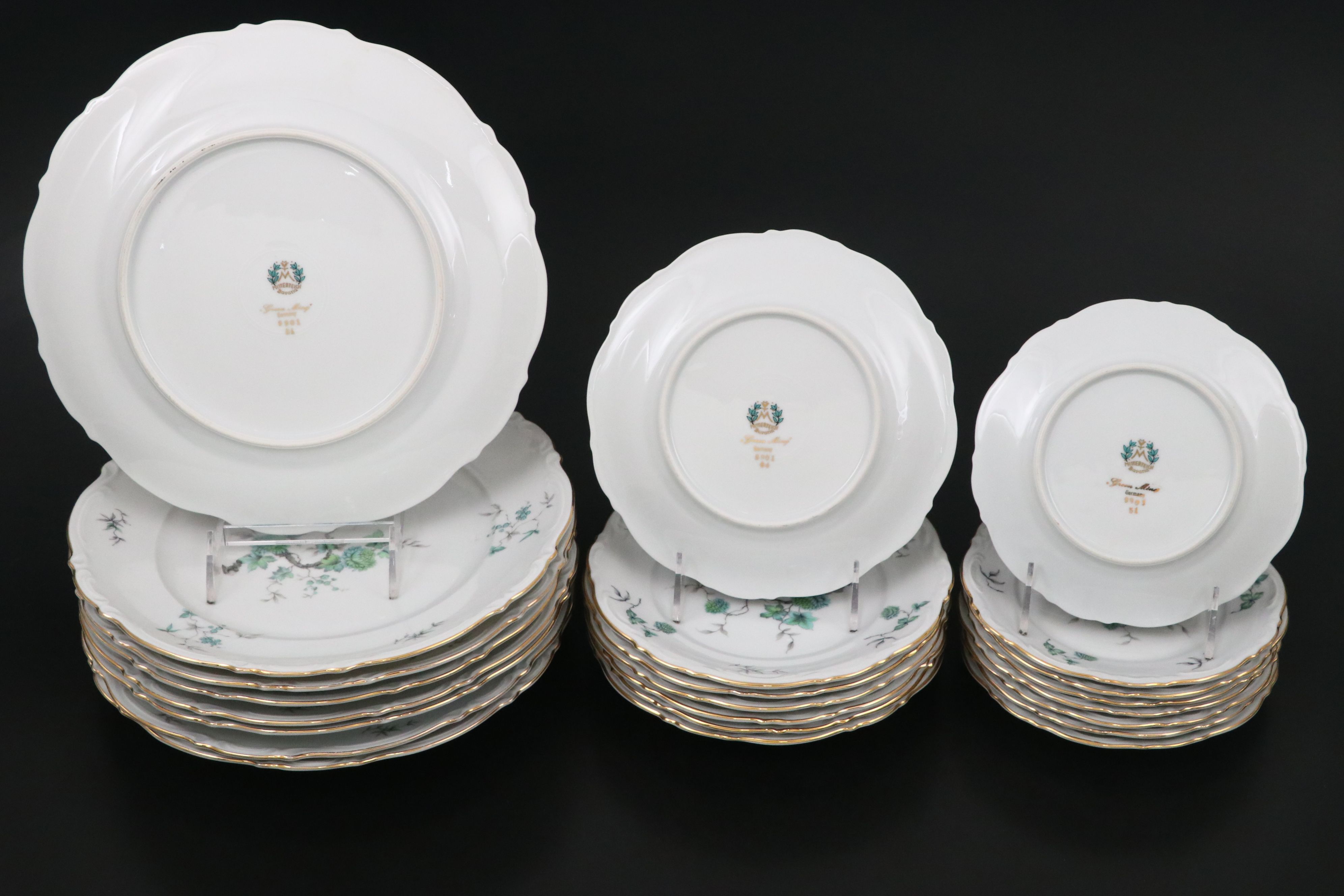 Mitterteich "Green Ming" Porcelain Dinnerware