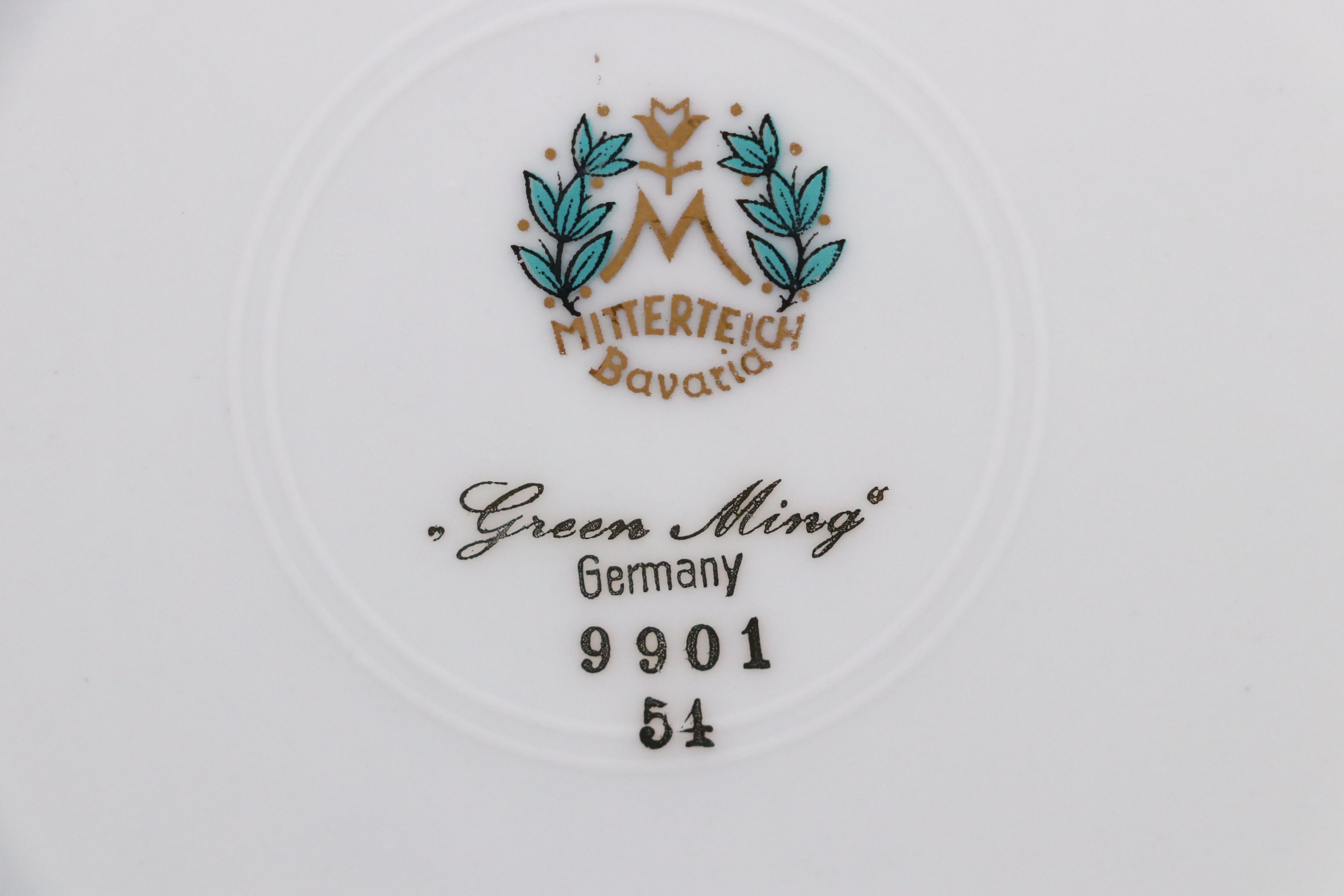 Mitterteich "Green Ming" Porcelain Dinnerware