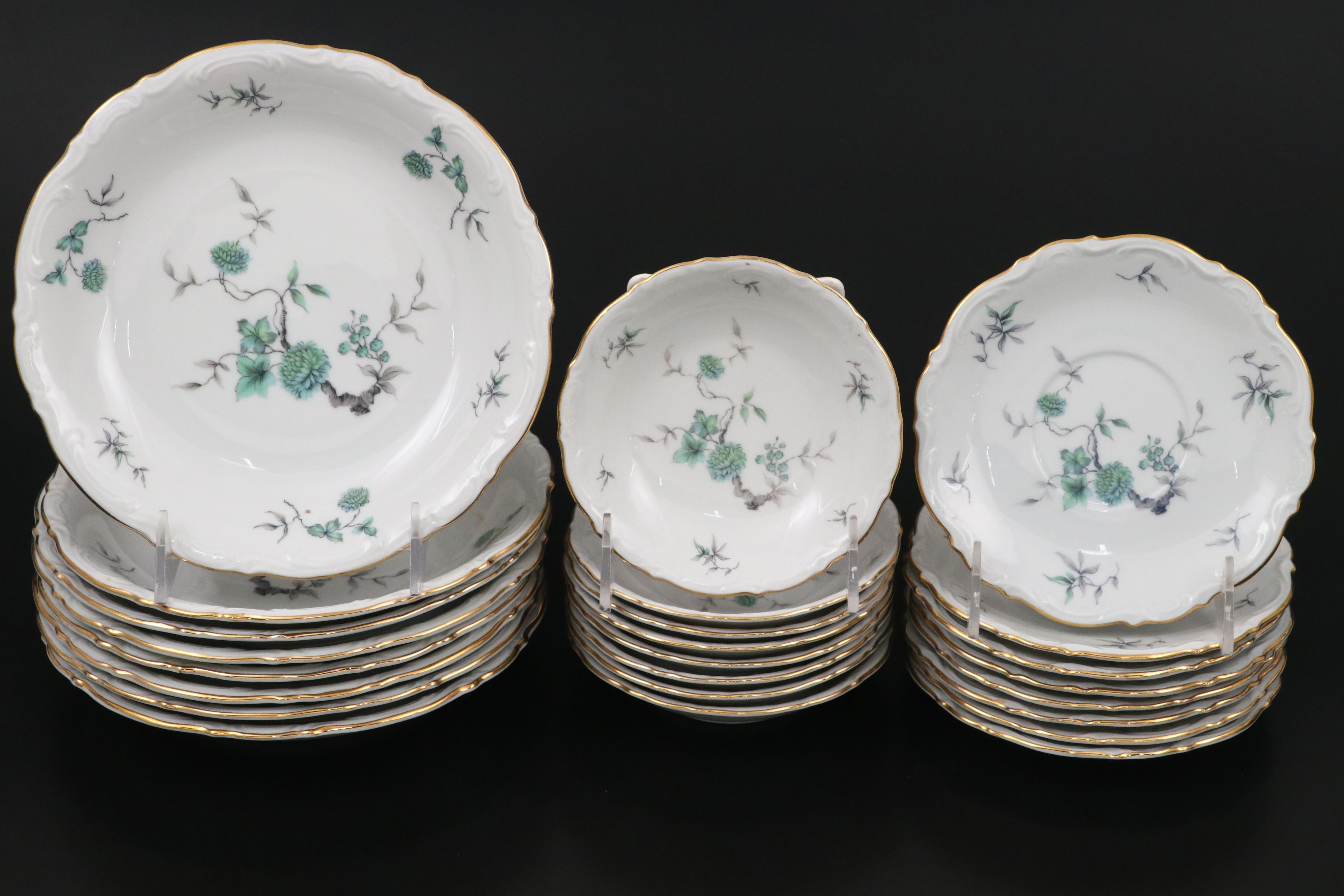 Mitterteich "Green Ming" Porcelain Dinnerware