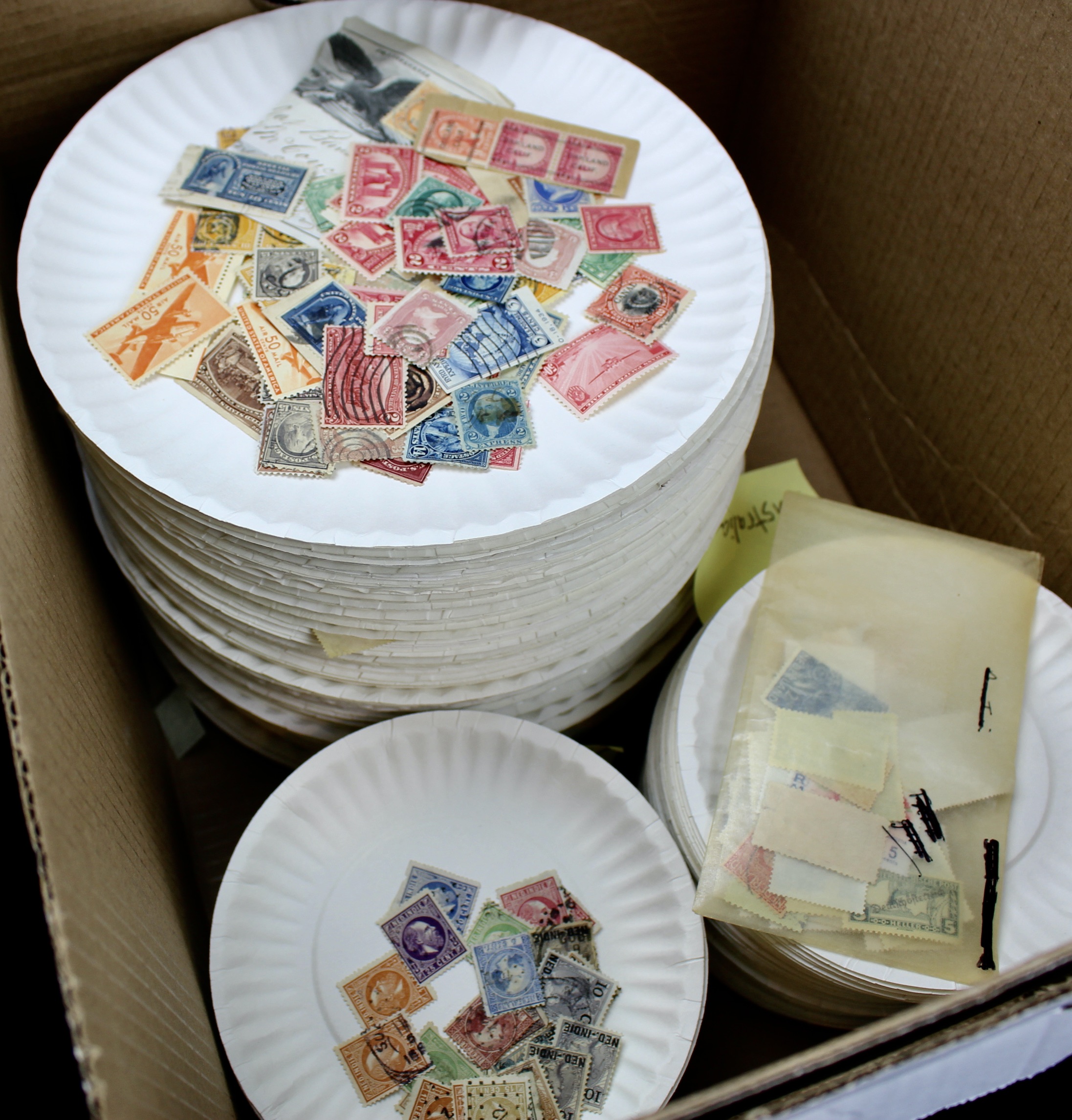 Large World-Wide Collection of 5,000 to 10,000 Postage Stamps