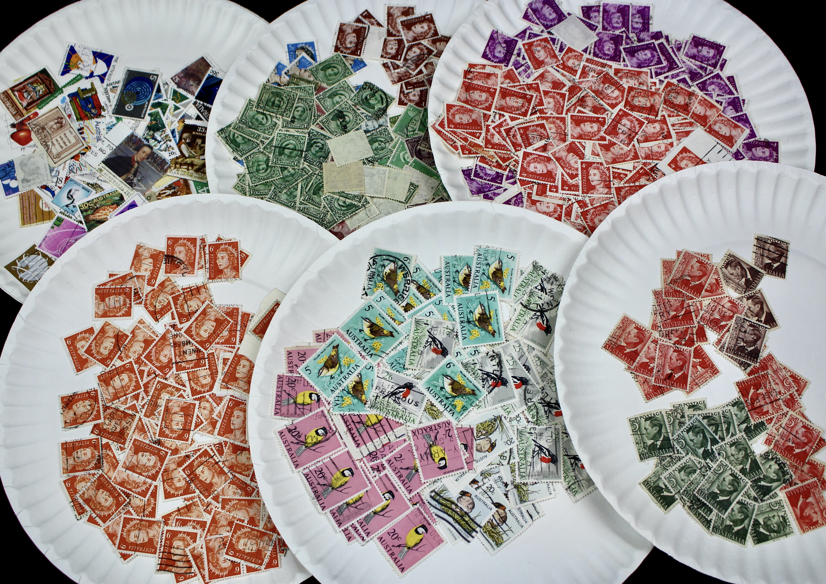 Large World-Wide Collection of 5,000 to 10,000 Postage Stamps