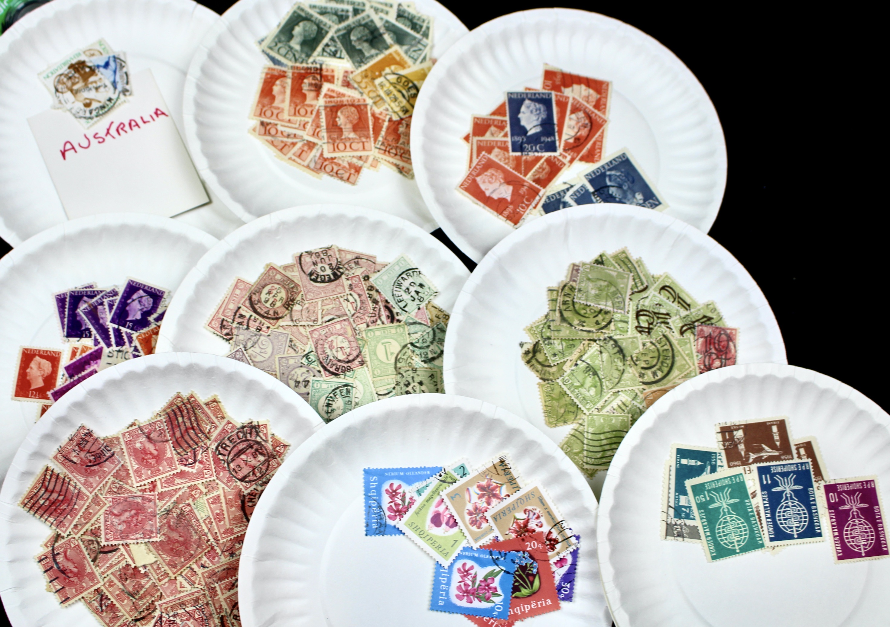 Large World-Wide Collection of 5,000 to 10,000 Postage Stamps