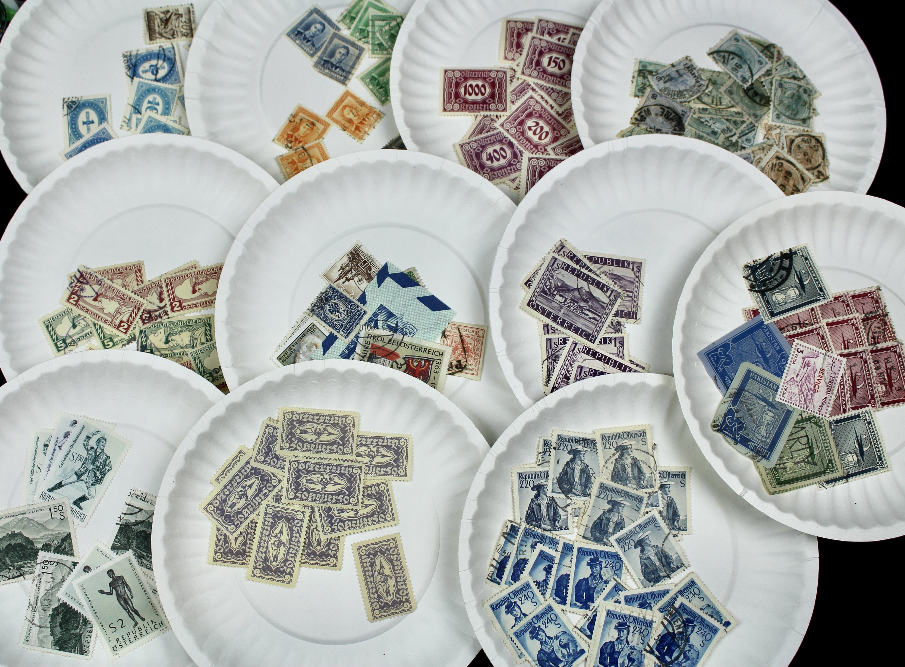 Large World-Wide Collection of 5,000 to 10,000 Postage Stamps