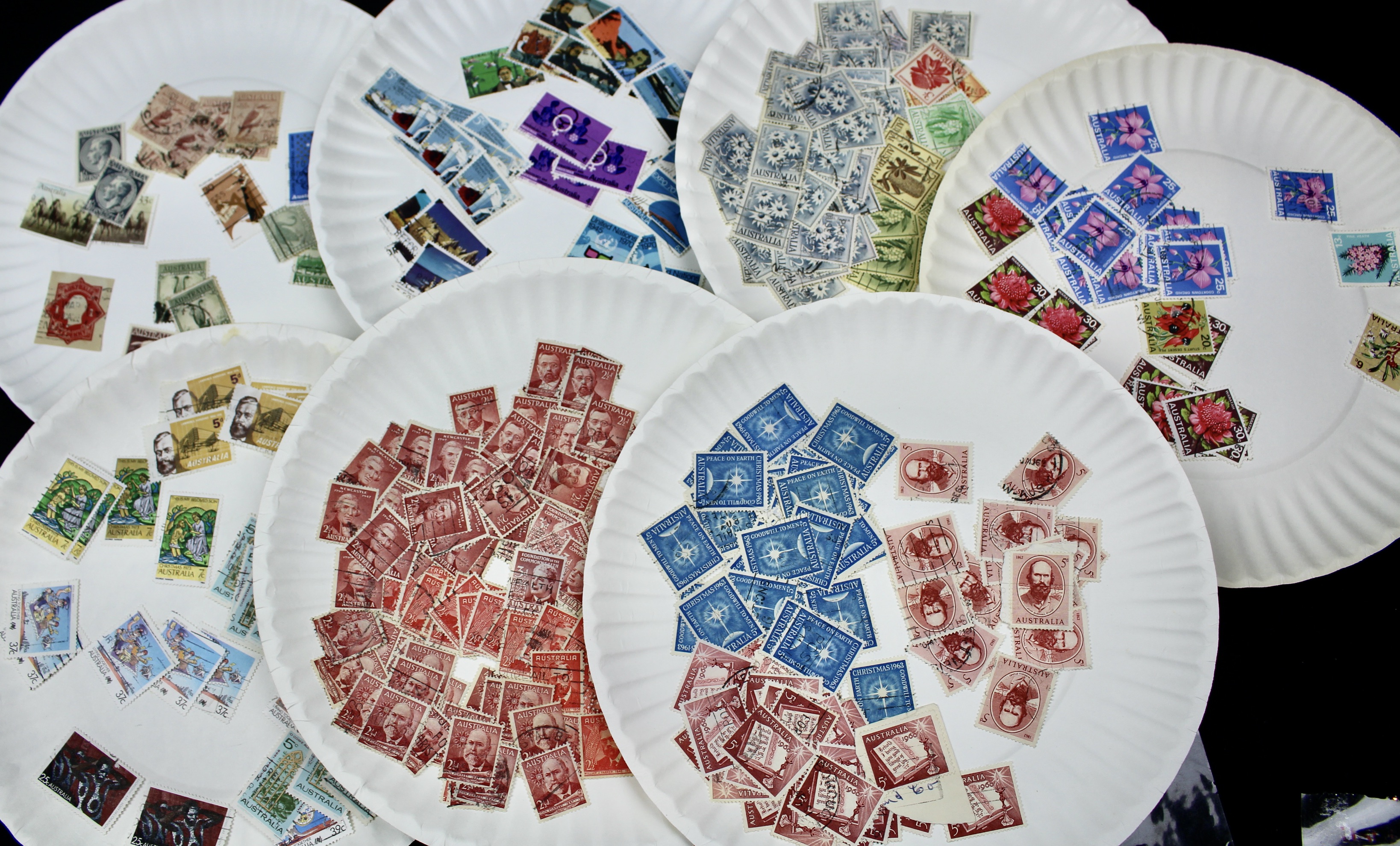 Large World-Wide Collection of 5,000 to 10,000 Postage Stamps