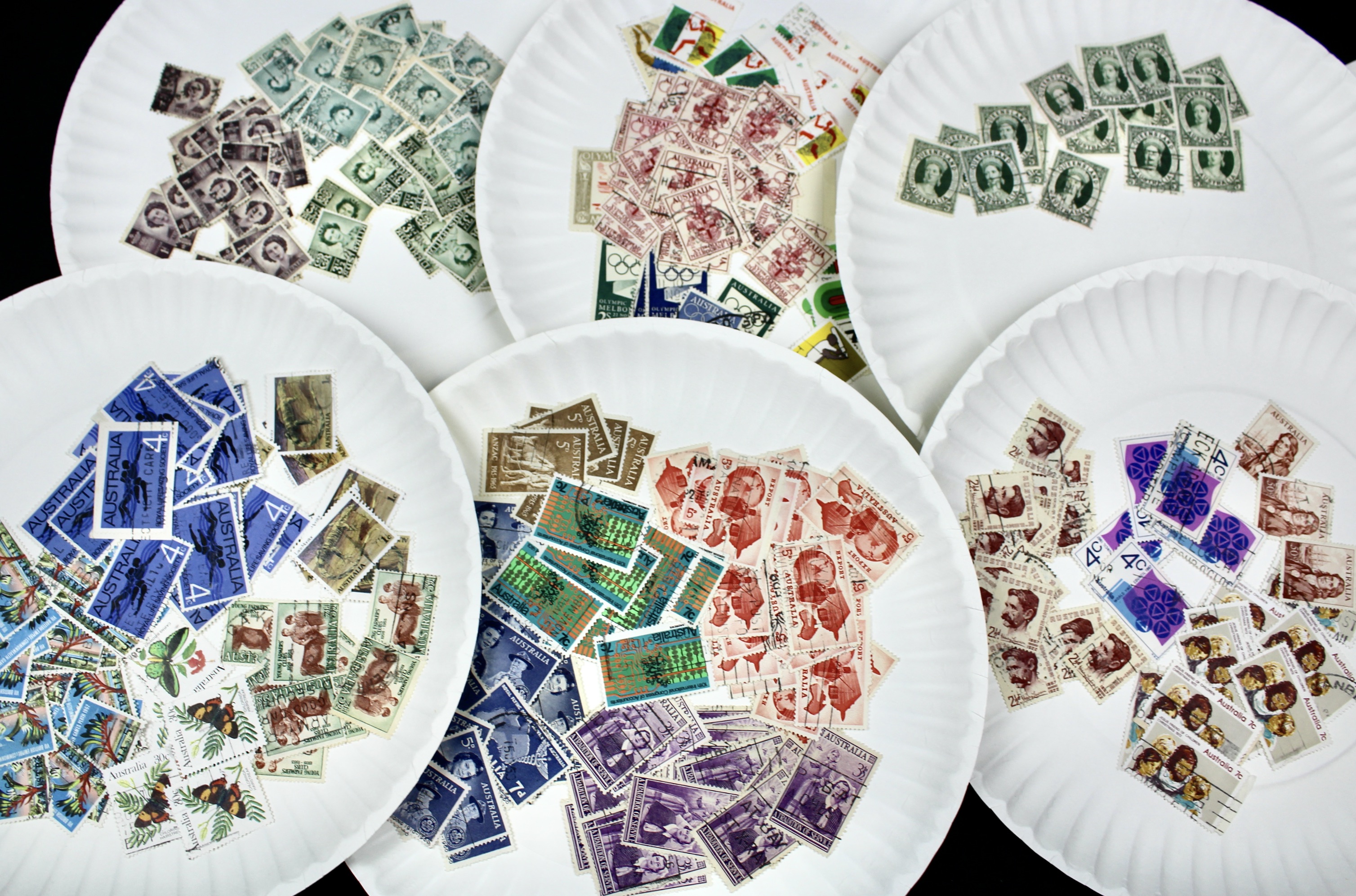 Large World-Wide Collection of 5,000 to 10,000 Postage Stamps