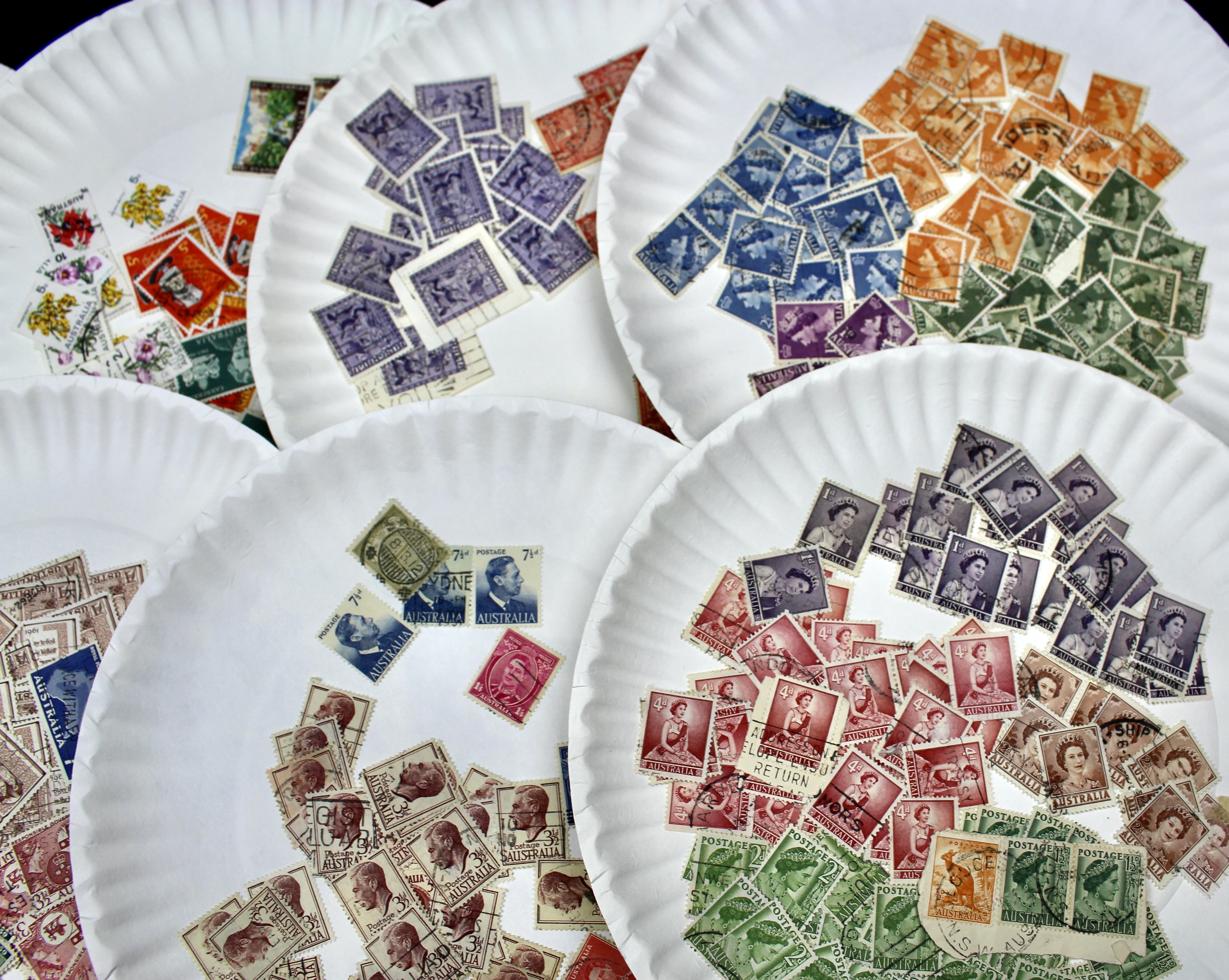 Large World-Wide Collection of 5,000 to 10,000 Postage Stamps