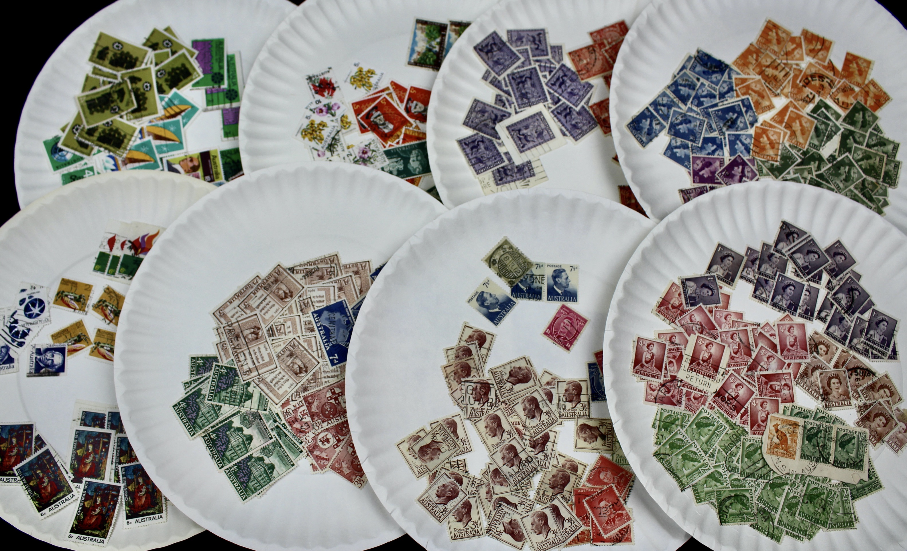 Large World-Wide Collection of 5,000 to 10,000 Postage Stamps