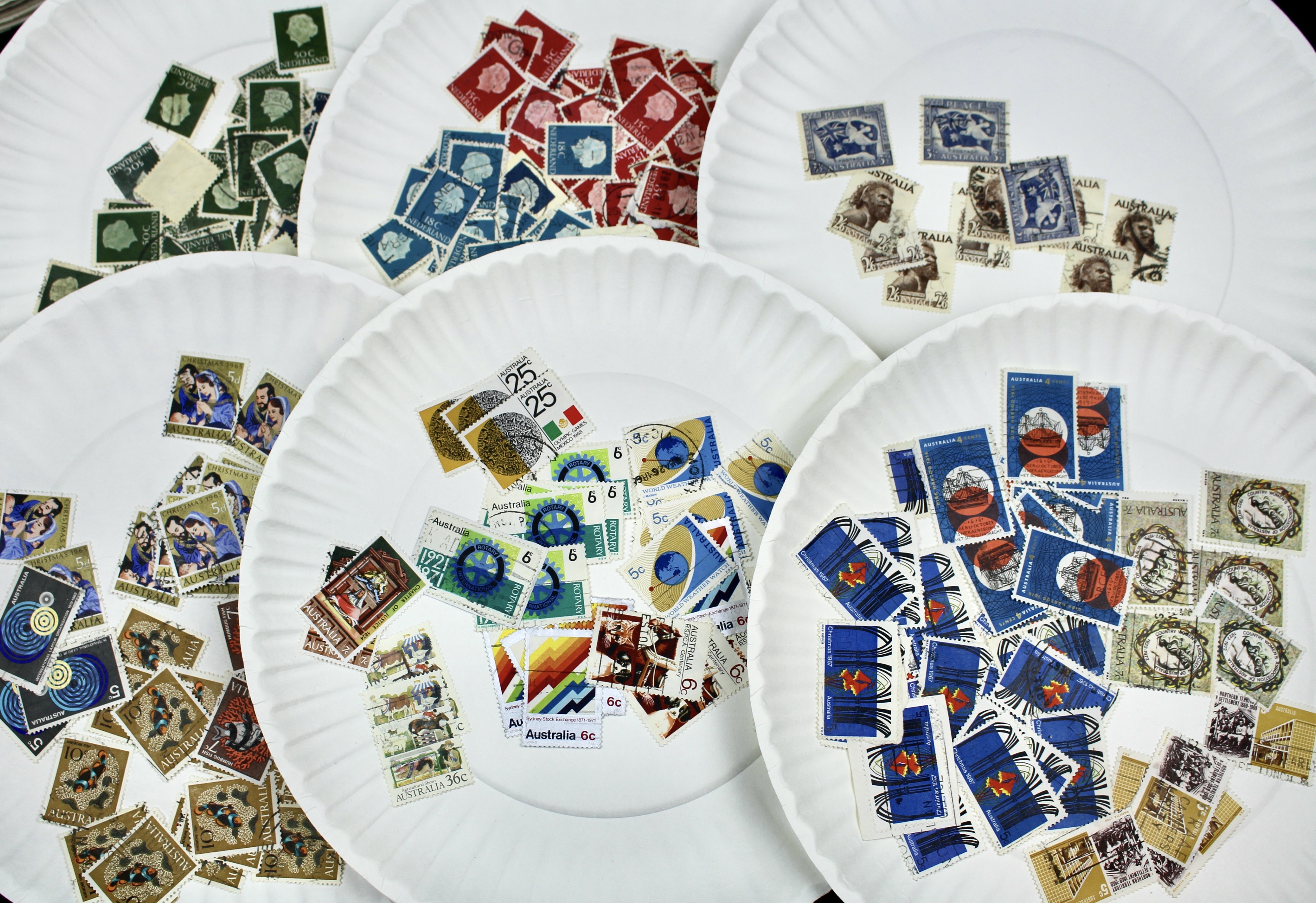 Large World-Wide Collection of 5,000 to 10,000 Postage Stamps