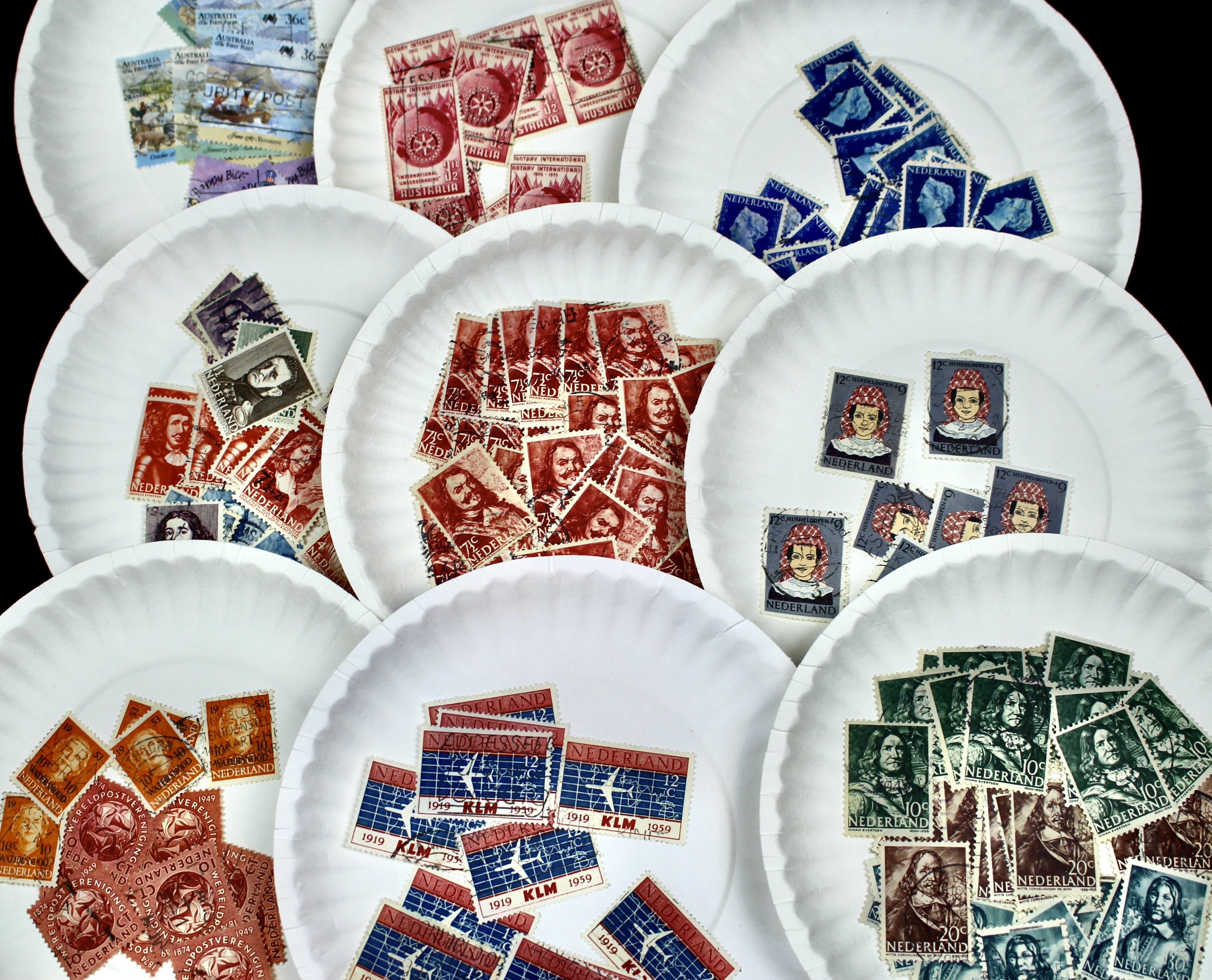 Large World-Wide Collection of 5,000 to 10,000 Postage Stamps