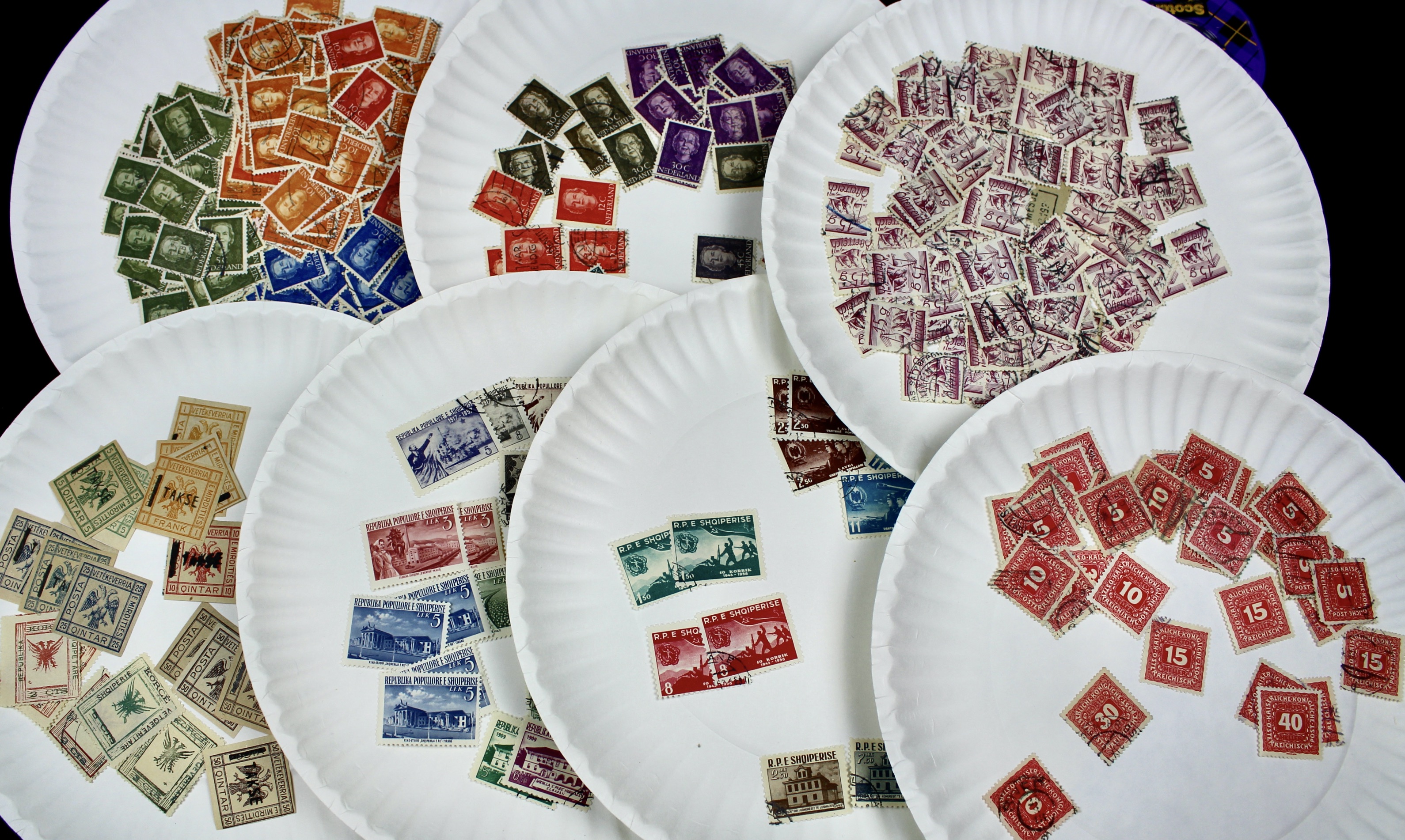 Large World-Wide Collection of 5,000 to 10,000 Postage Stamps