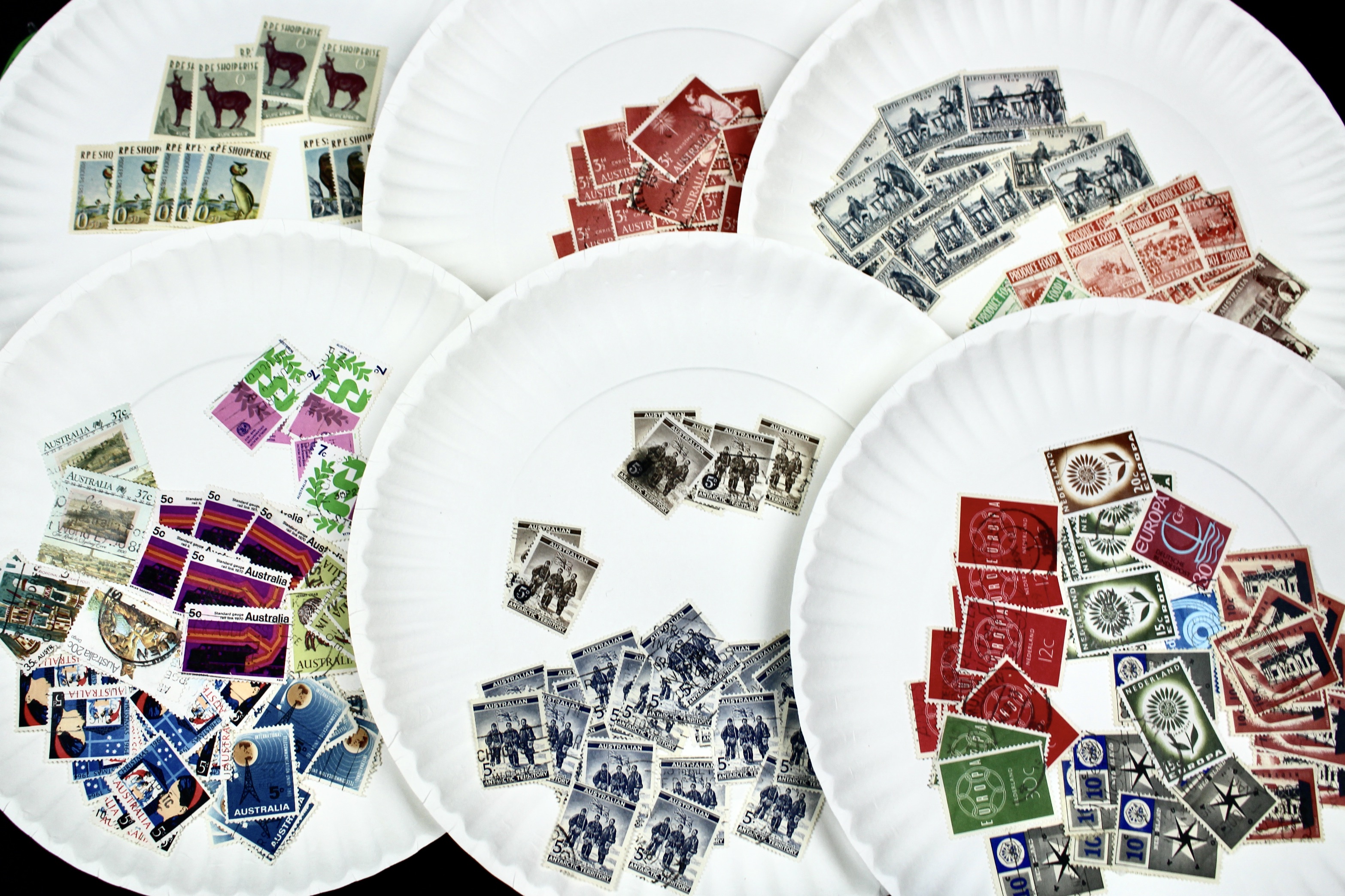 Large World-Wide Collection of 5,000 to 10,000 Postage Stamps