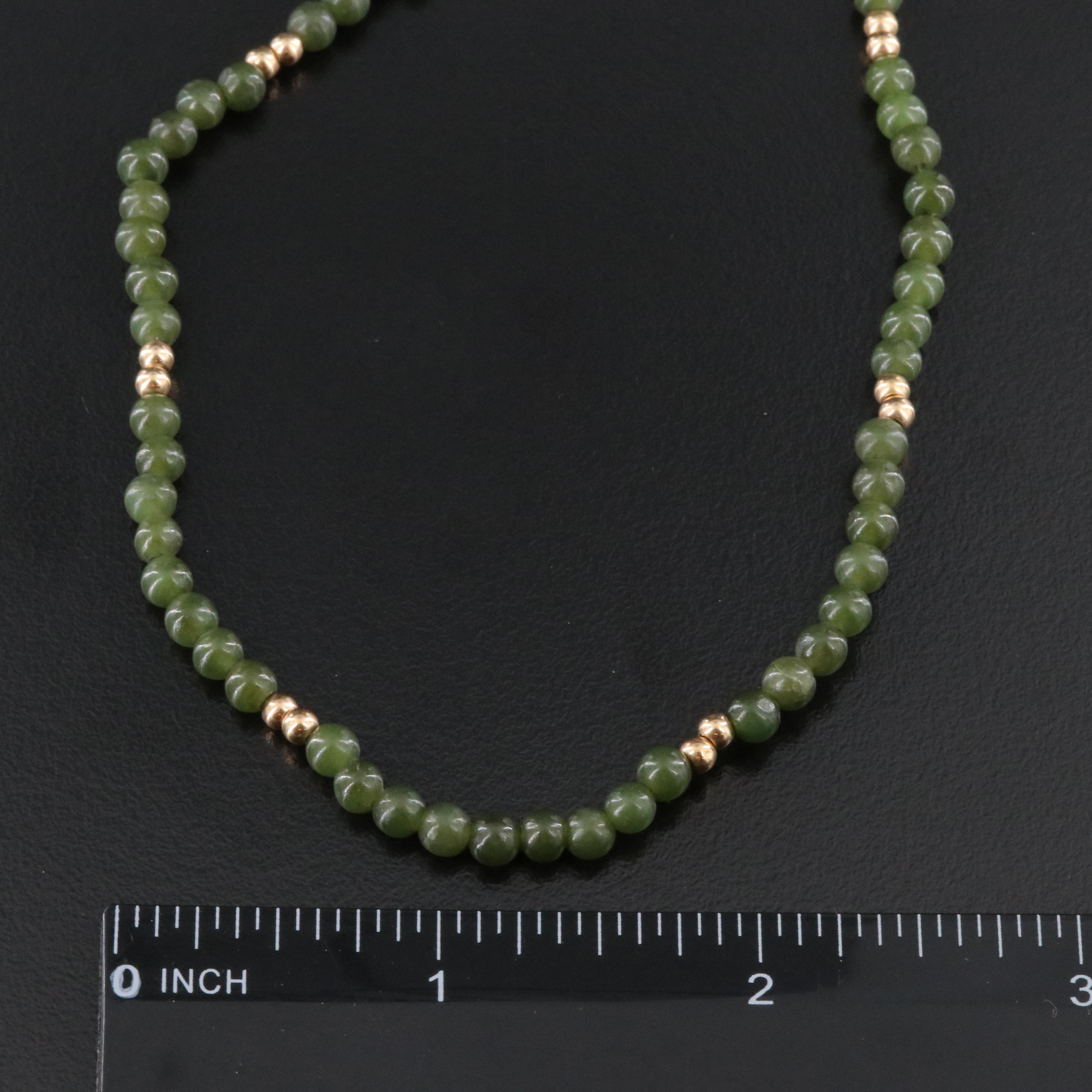 14K Nephrite Necklace