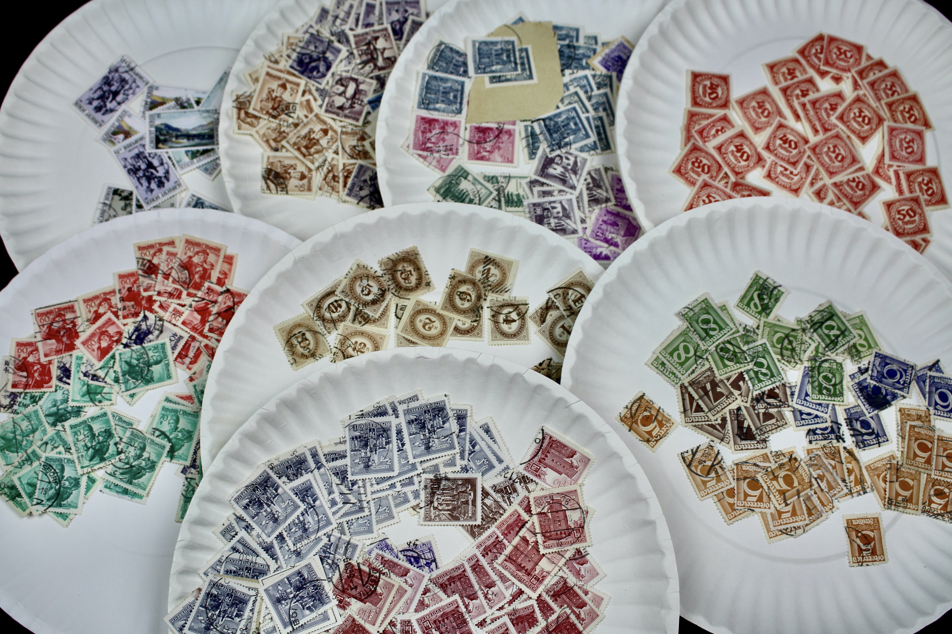 Large World-Wide Collection of 5,000 to 10,000 Postage Stamps