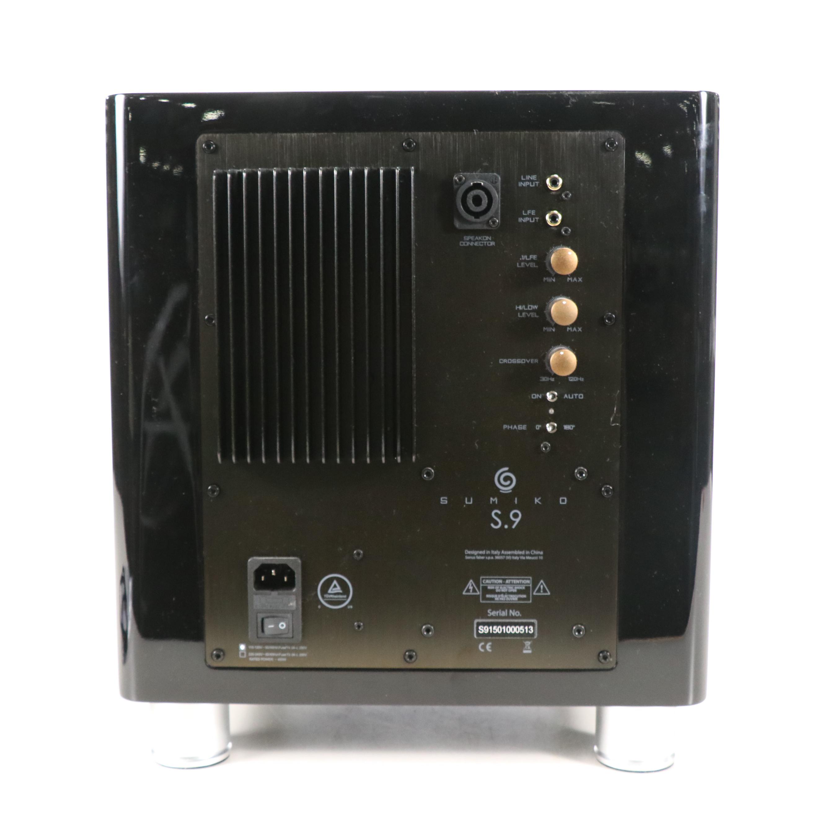Sumiko "Piano Black" Subwoofer S.9