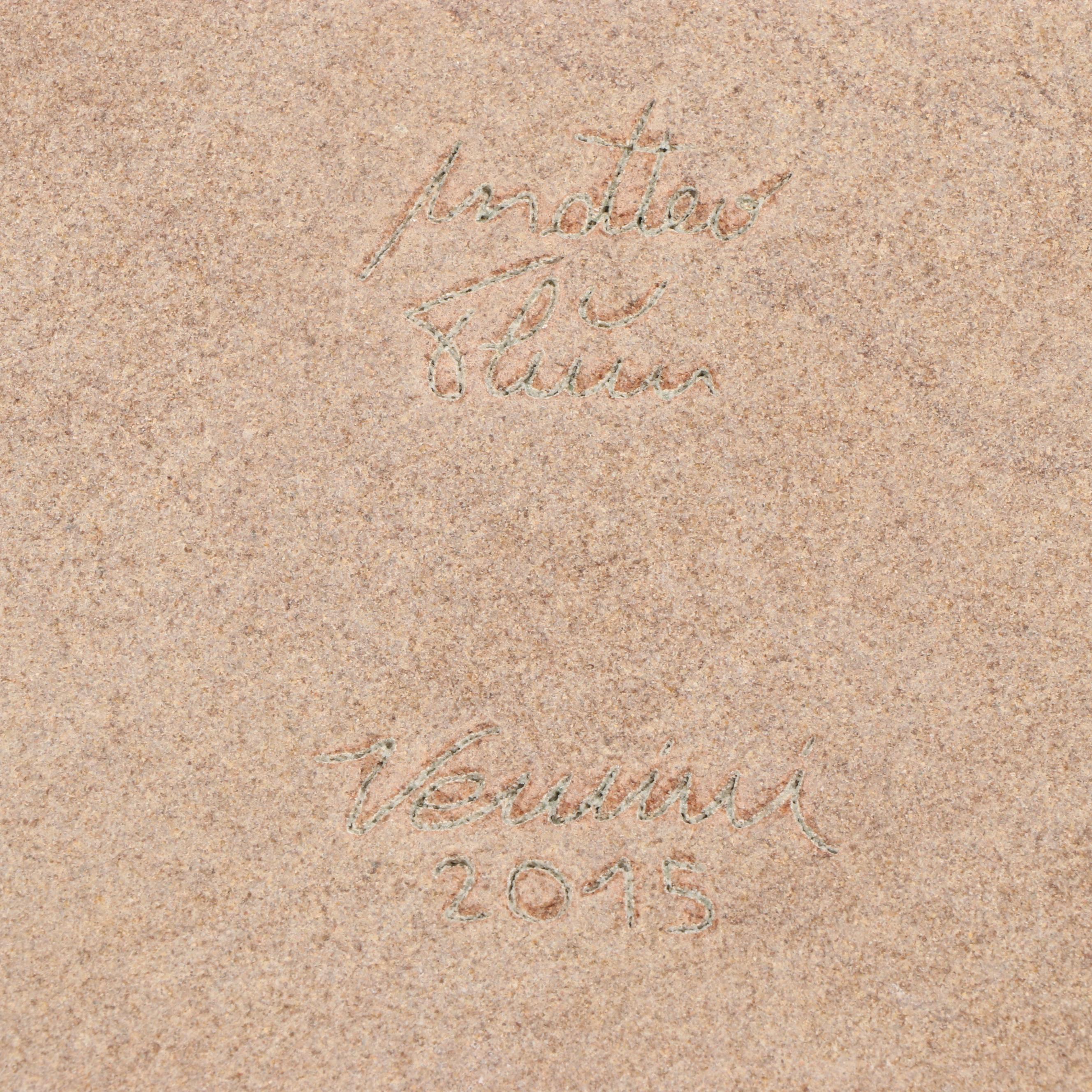 Venini Italian Artist Signed Contemporary Stone Tray, 2015