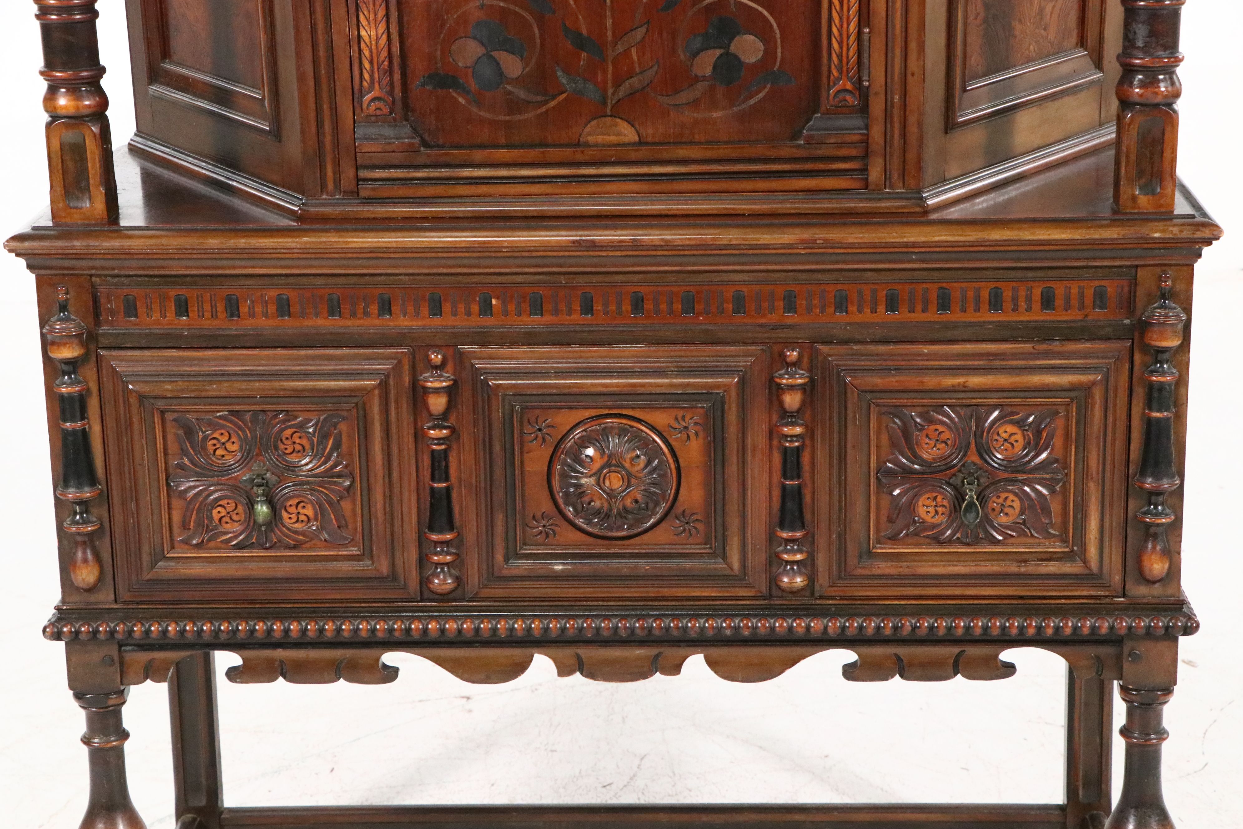 Berkey & Gay Tudor Style Court China Cabinet