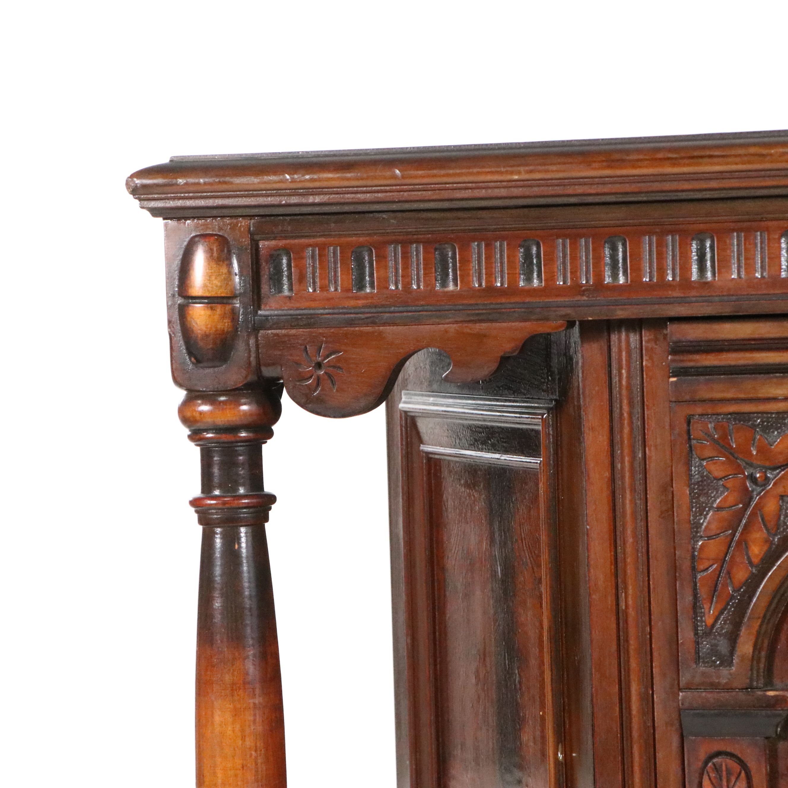 Berkey & Gay Tudor Style Court China Cabinet