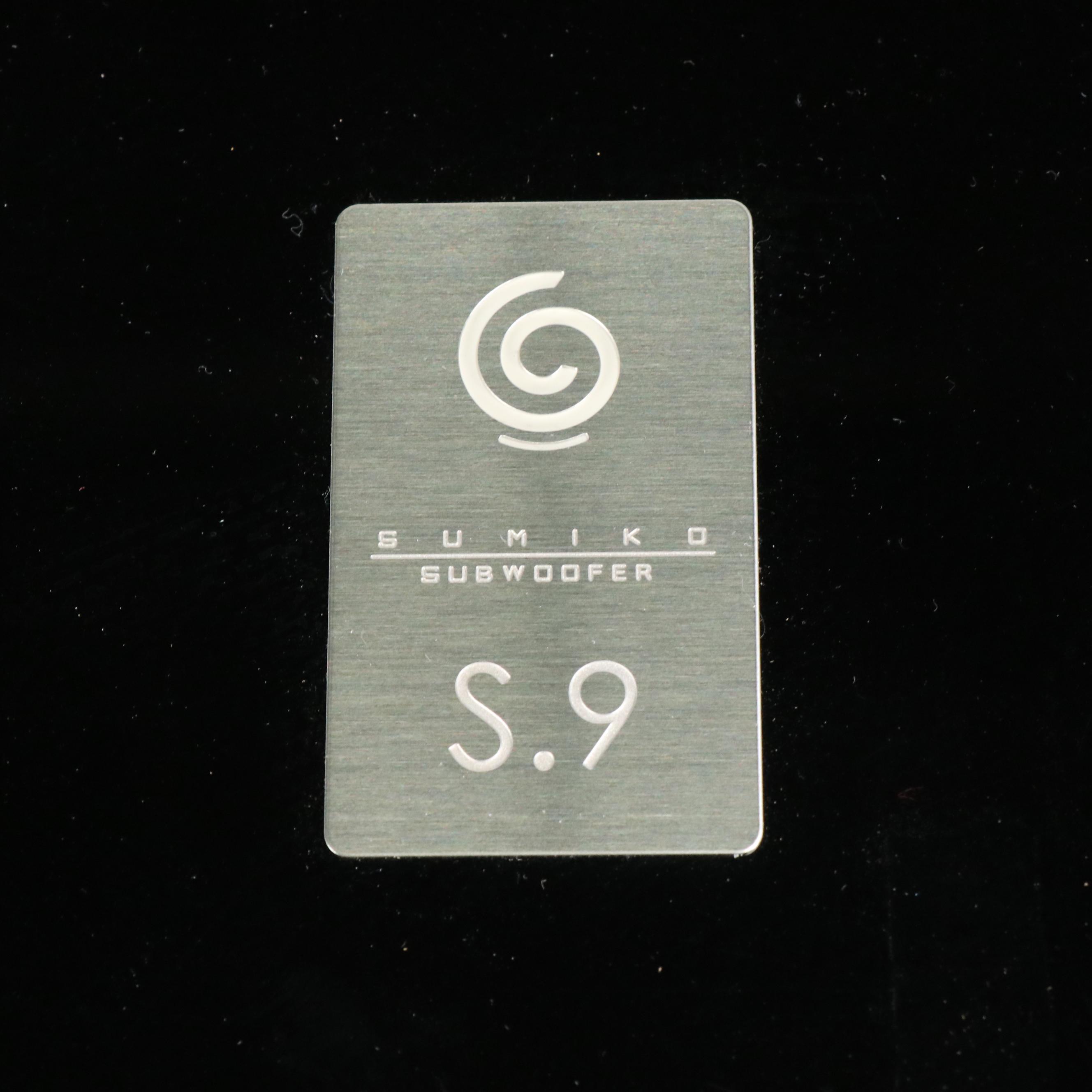 Sumiko "Piano Black" Subwoofer S.9