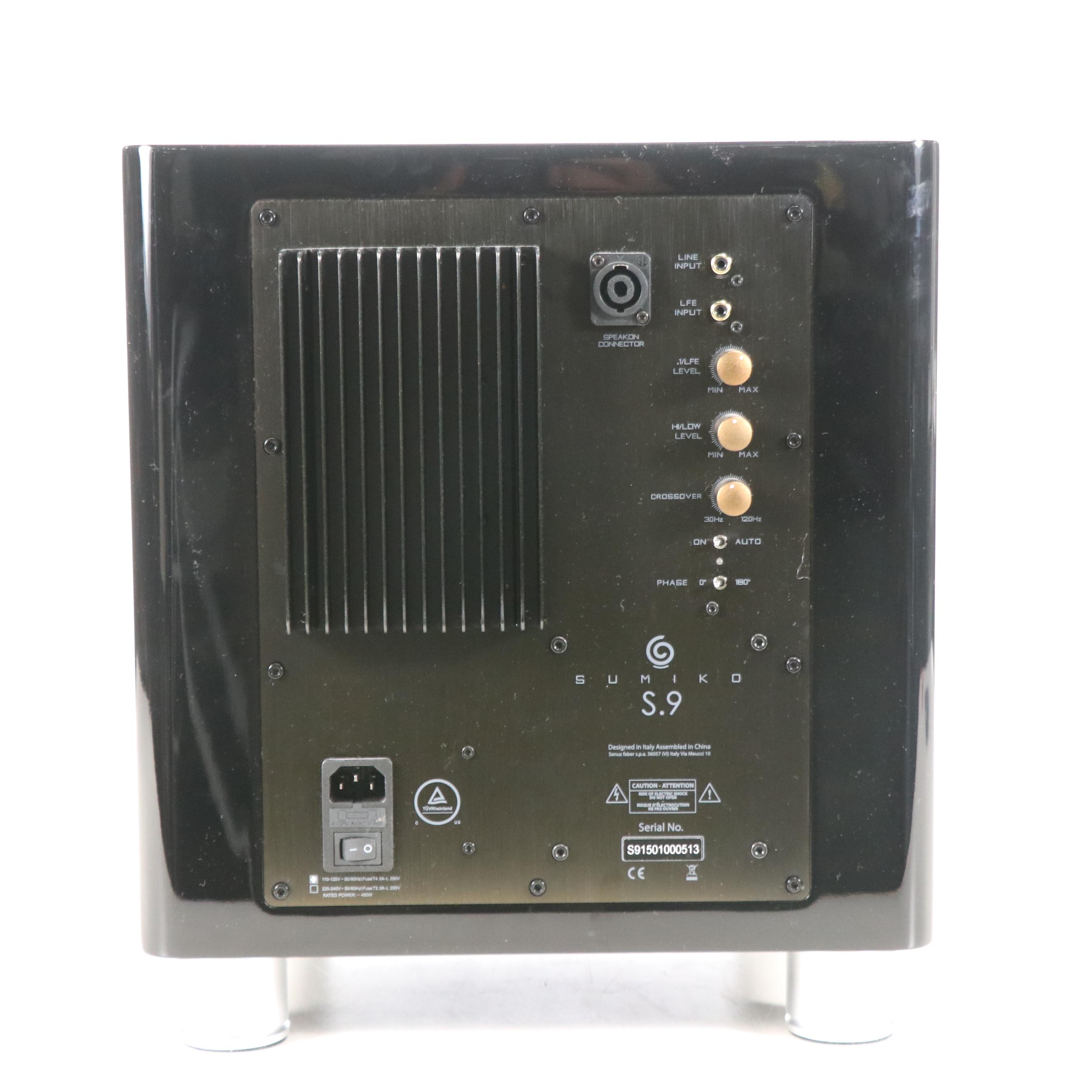 Sumiko "Piano Black" Subwoofer S.9