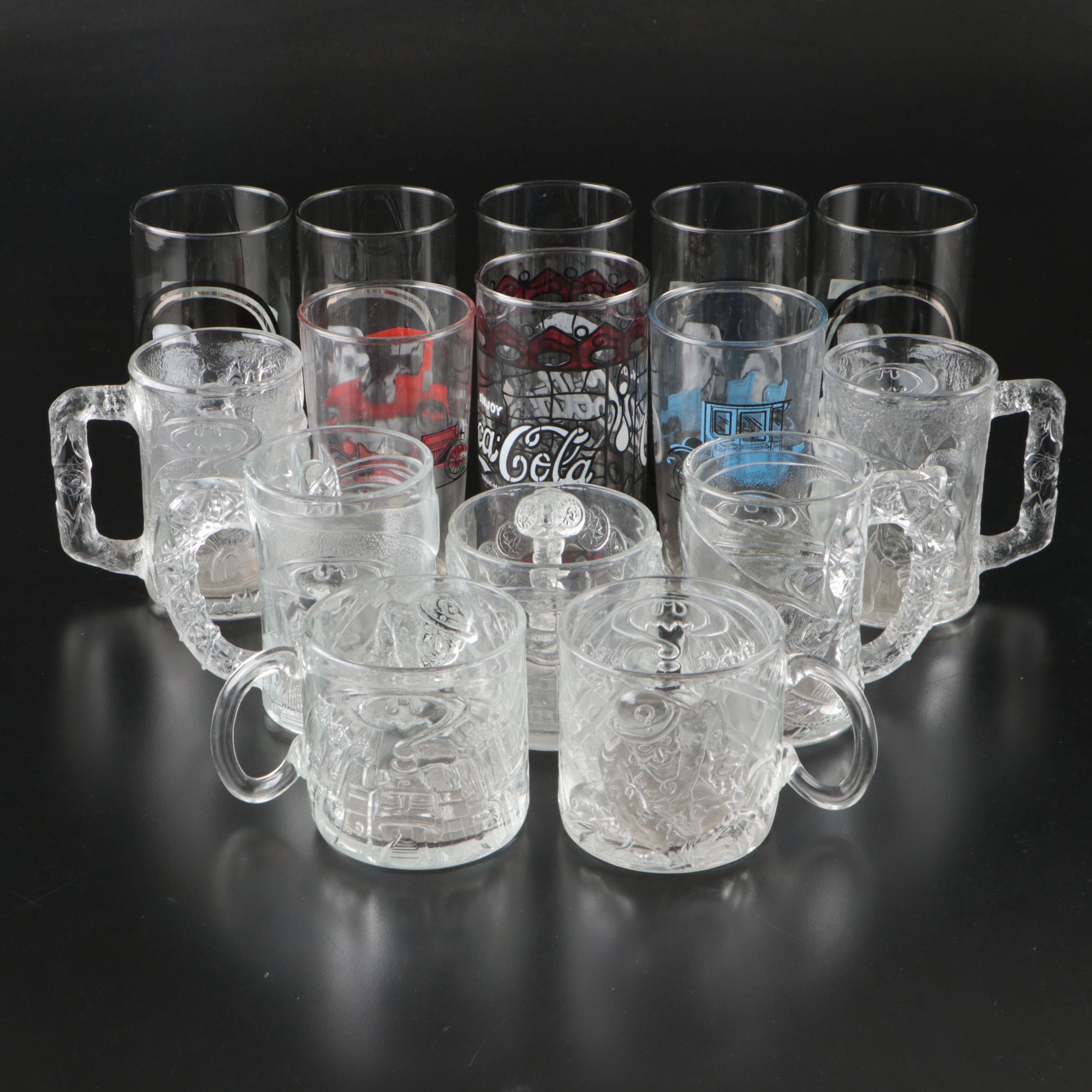 McDonald's "Batman Forever" Mugs with More Vintage Memorabilia Glasses